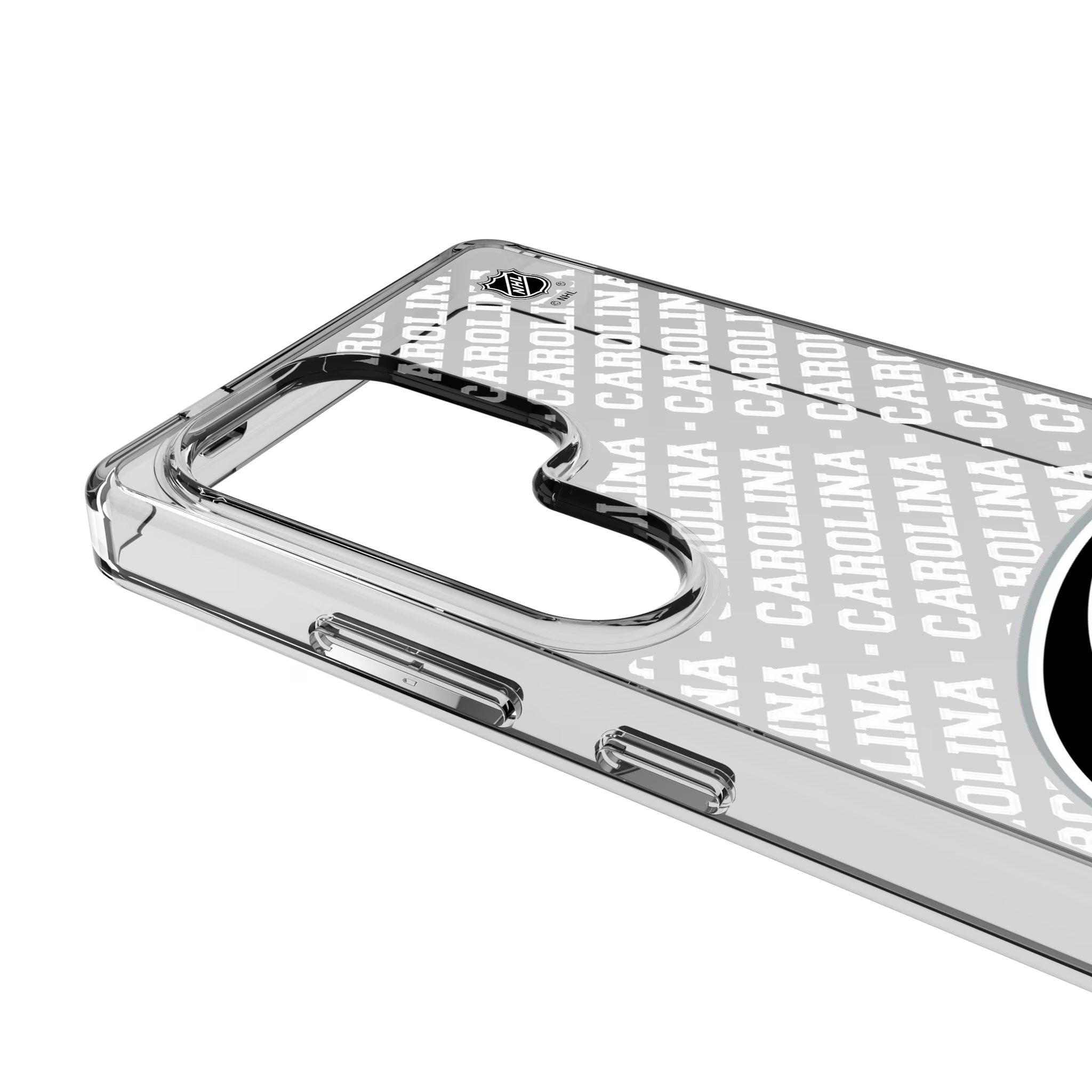 Carolina Hurricanes Personalized EndZone Plus Galaxy Clear Phone Case for Samsung Galaxy - Detail