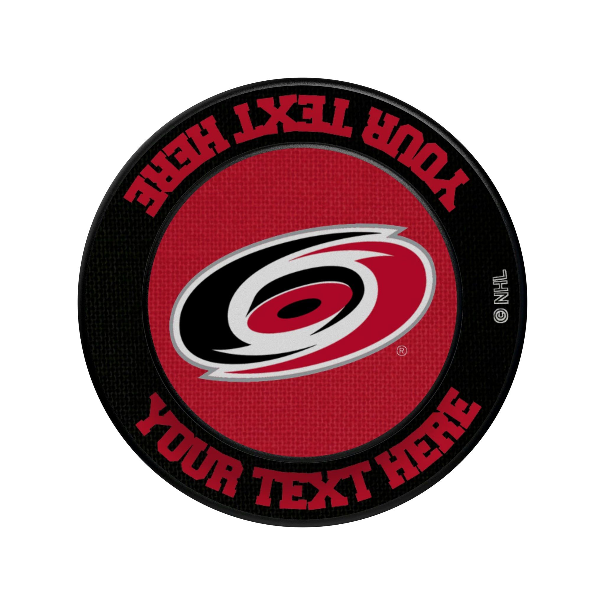 Carolina Hurricanes Personalized Endzone Solid Popsockets Round Magnetic