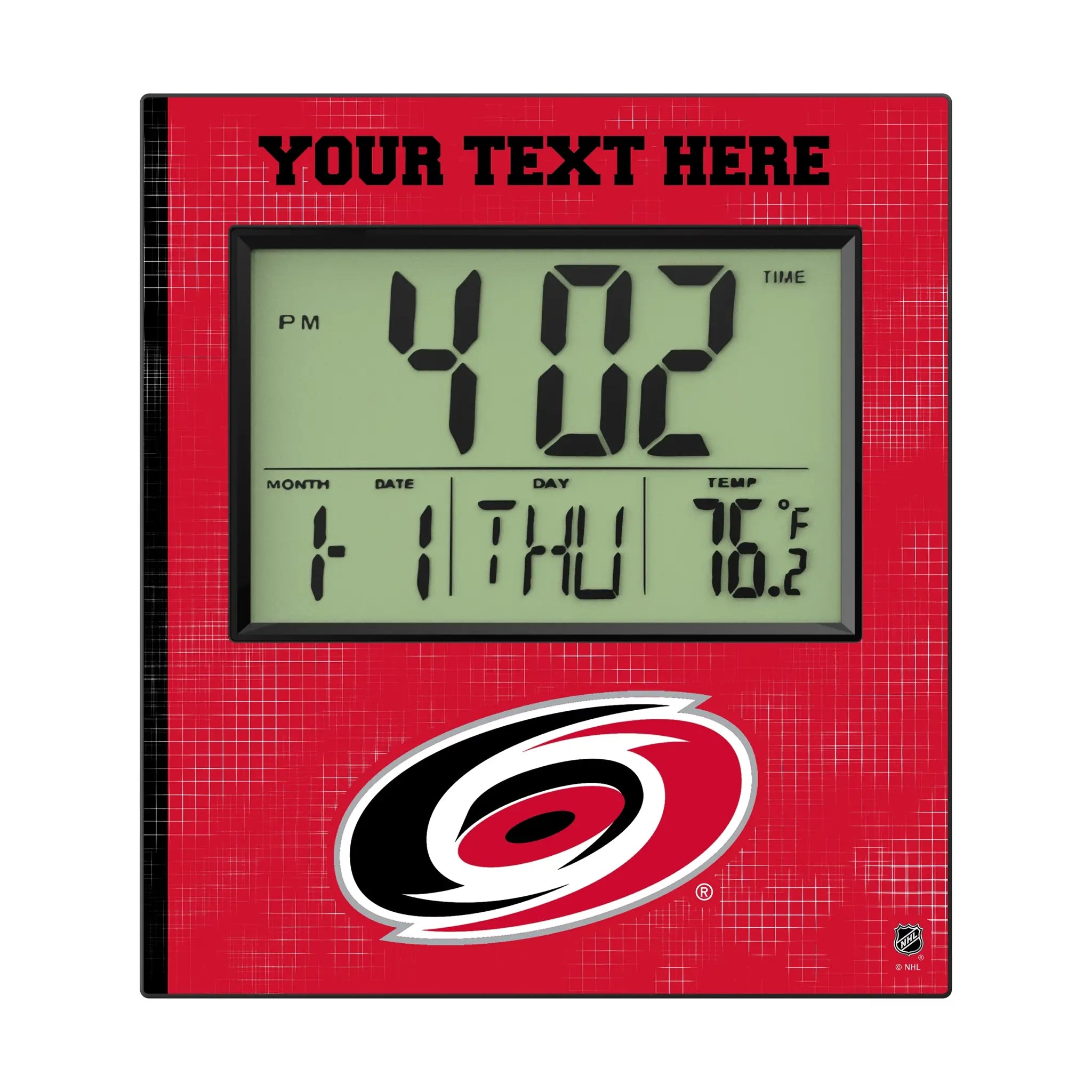 Carolina Hurricanes Personalized Hatch Wall Clock