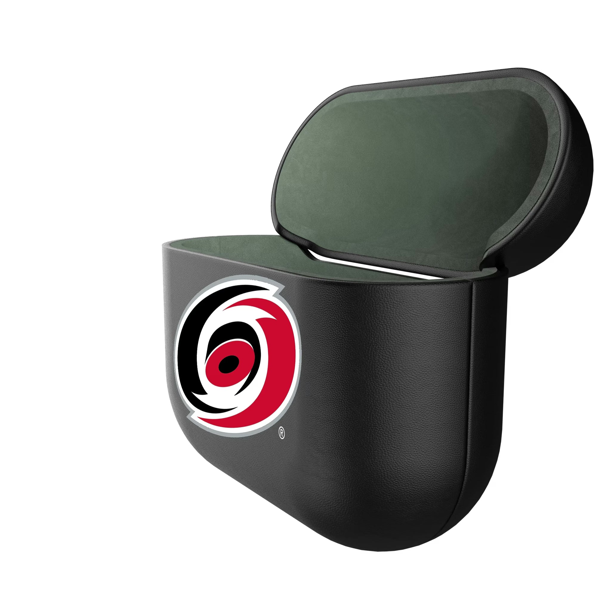 Carolina Hurricanes Personalized Insignia AirPods AirPod Case Cover - Isometric View#Device_AirPods 3rd Gen