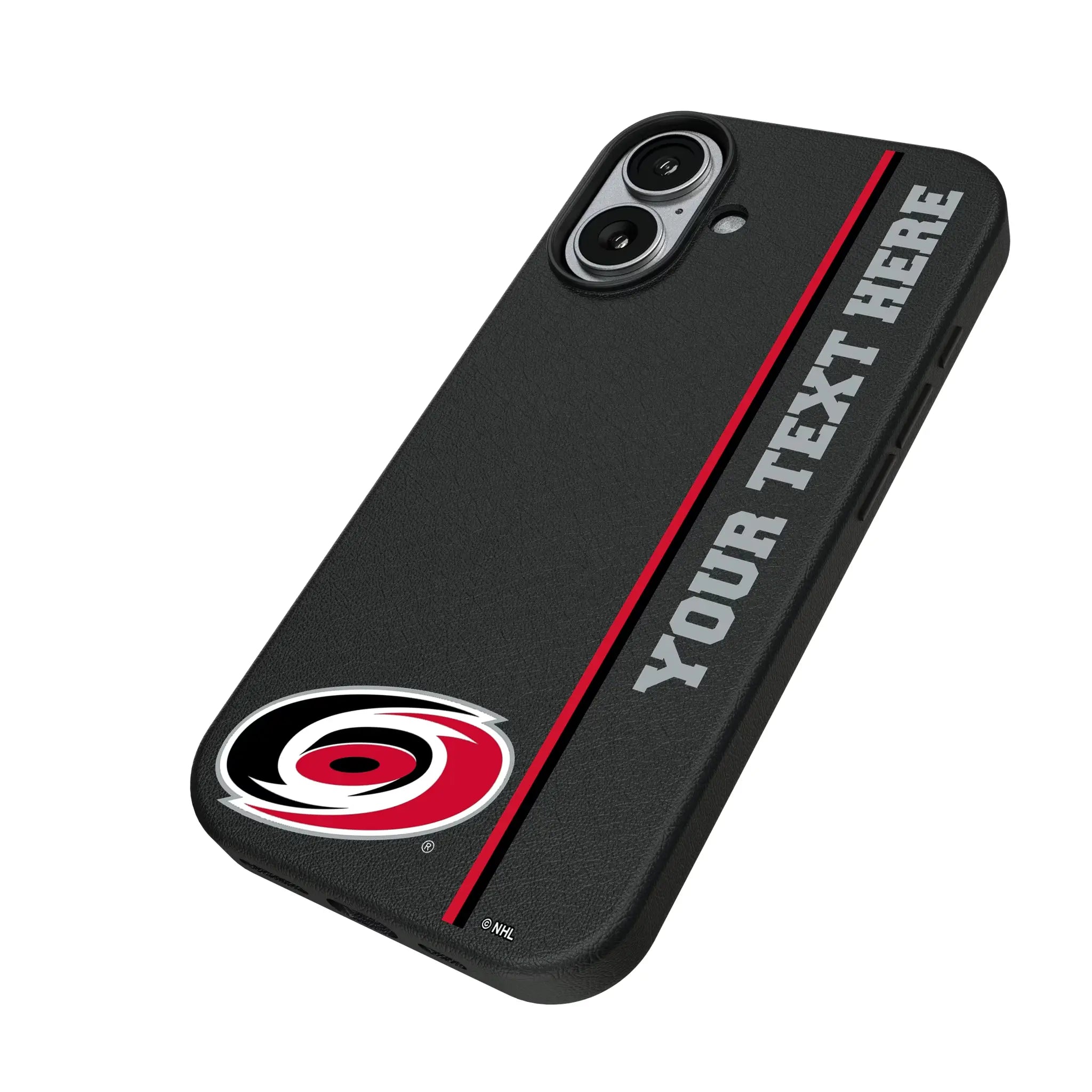 Carolina Hurricanes Personalized Sidebard iPhone MagSafe Compatible Phone Case for Apple iPhone - Isometric View#Device_iPhone 17