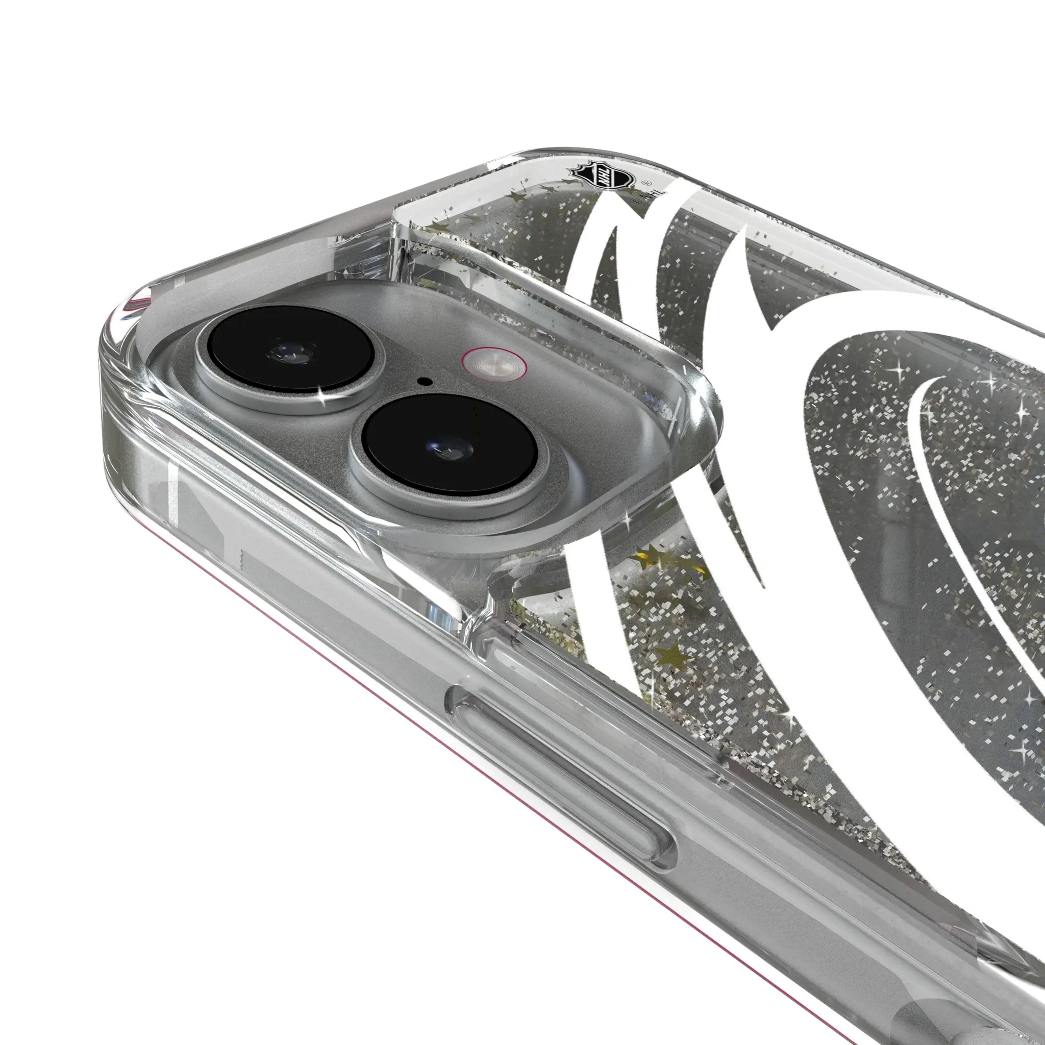 Carolina Hurricanes Personalized Tilt iPhone Glitter Phone Case for Apple iPhone - Detail