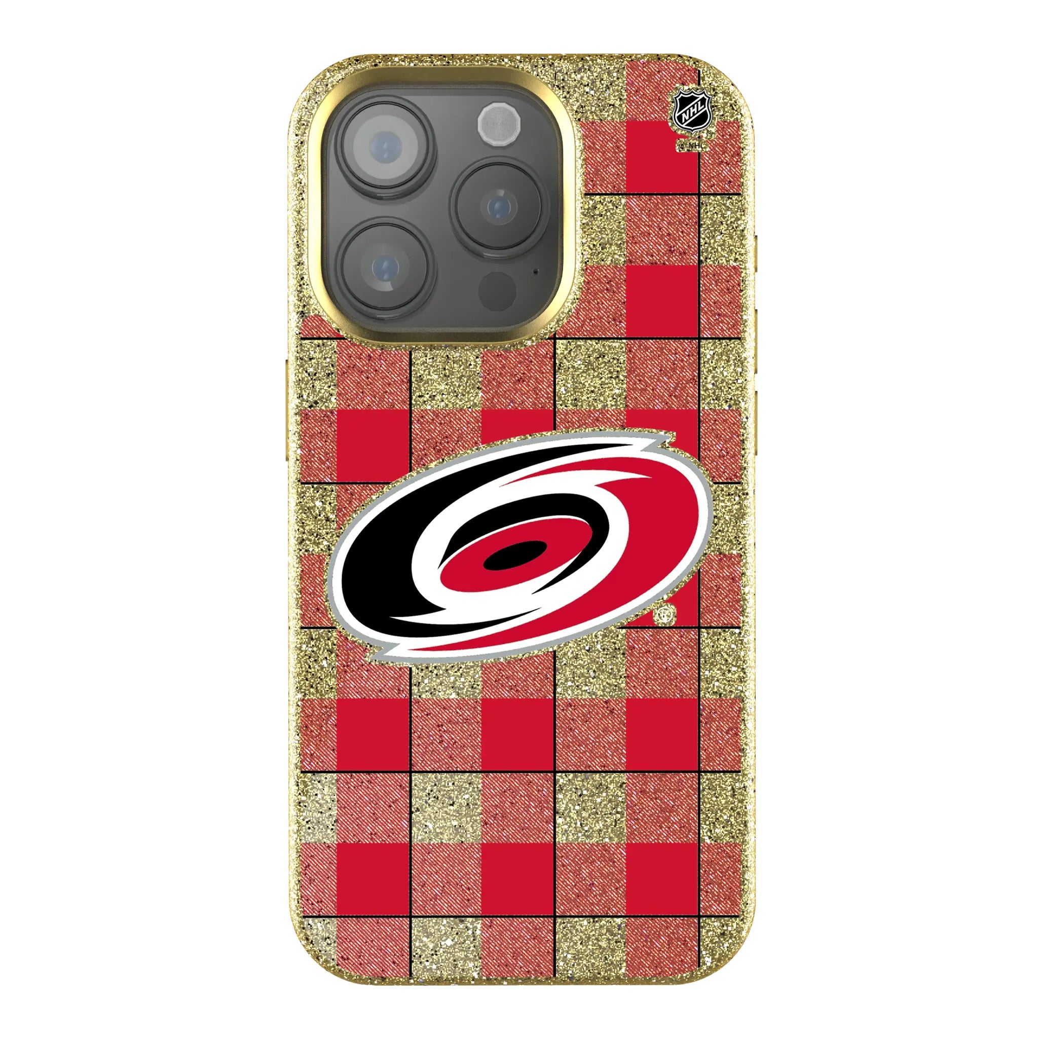 Carolina Hurricanes Plaid iPhone Bling Phone Case for Apple iPhone