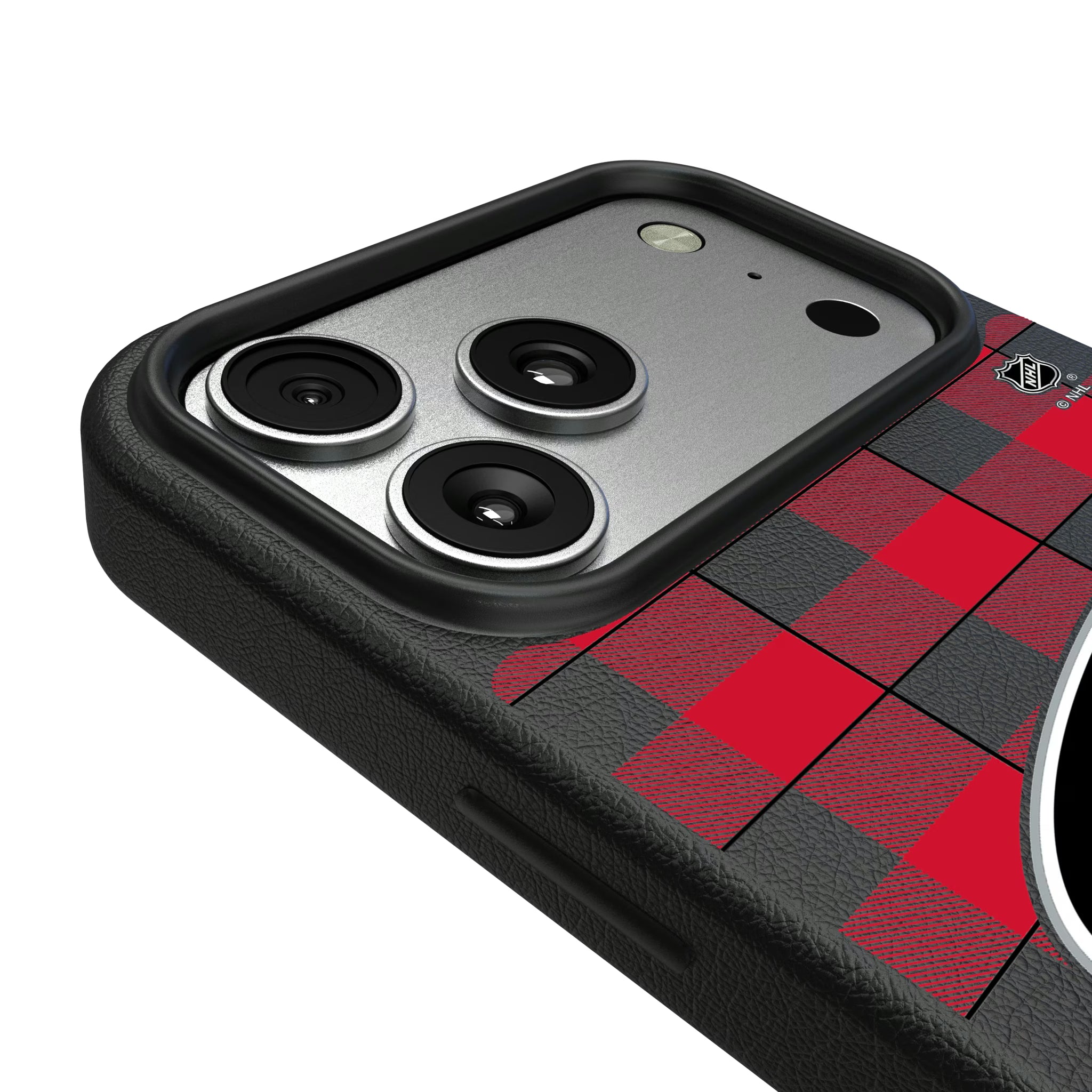 Carolina Hurricanes Plaid iPhone MagSafe Compatible Phone Case for Apple iPhone - Detail#Device_iPhone 17 Pro Max