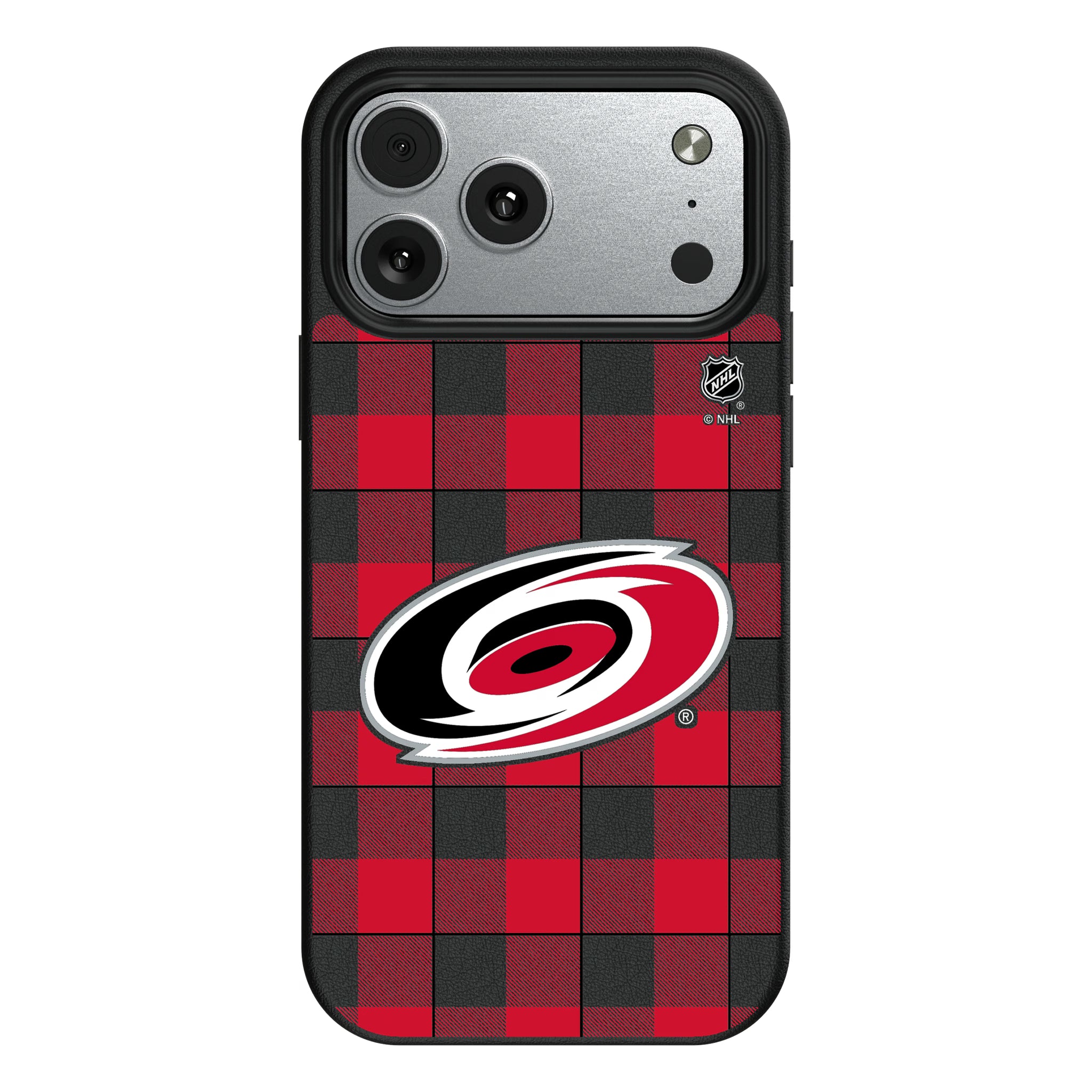 Carolina Hurricanes Plaid iPhone MagSafe Compatible Phone Case for Apple iPhone#Device_iPhone 17 Pro Max
