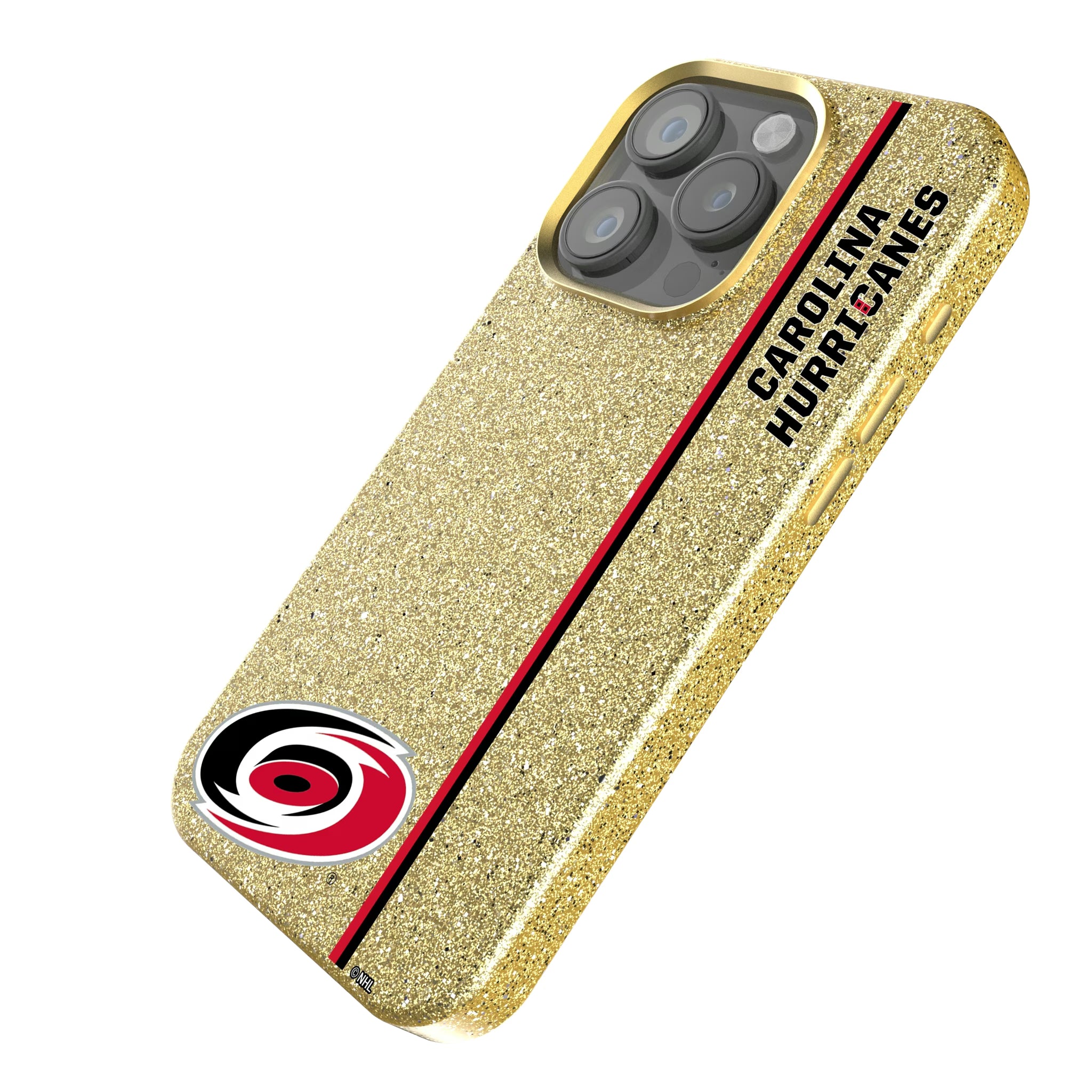 Carolina Hurricanes Sidebar iPhone Bling Phone Case for Apple iPhone - Isometric View