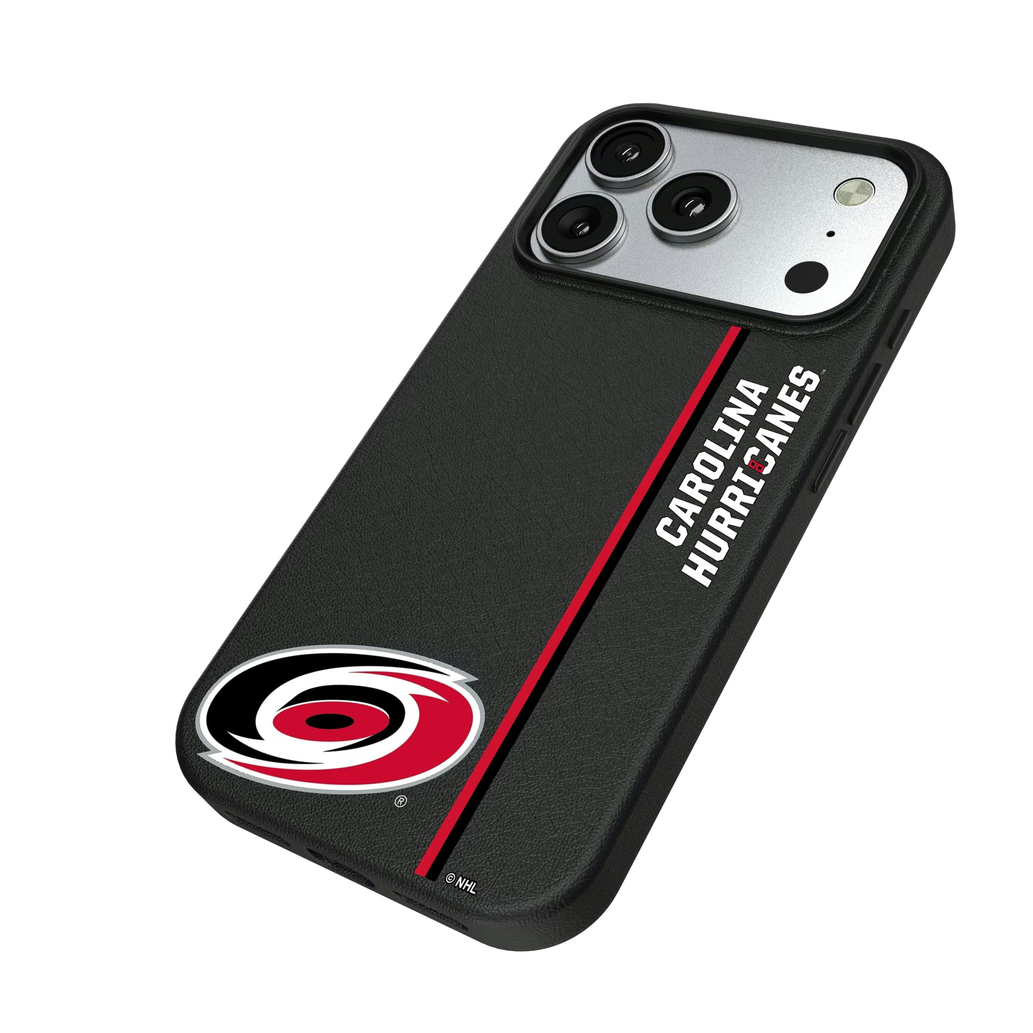 Carolina Hurricanes Sidebar iPhone MagSafe Compatible Phone Case for Apple iPhone - Isometric View#Device_iPhone 17 Pro