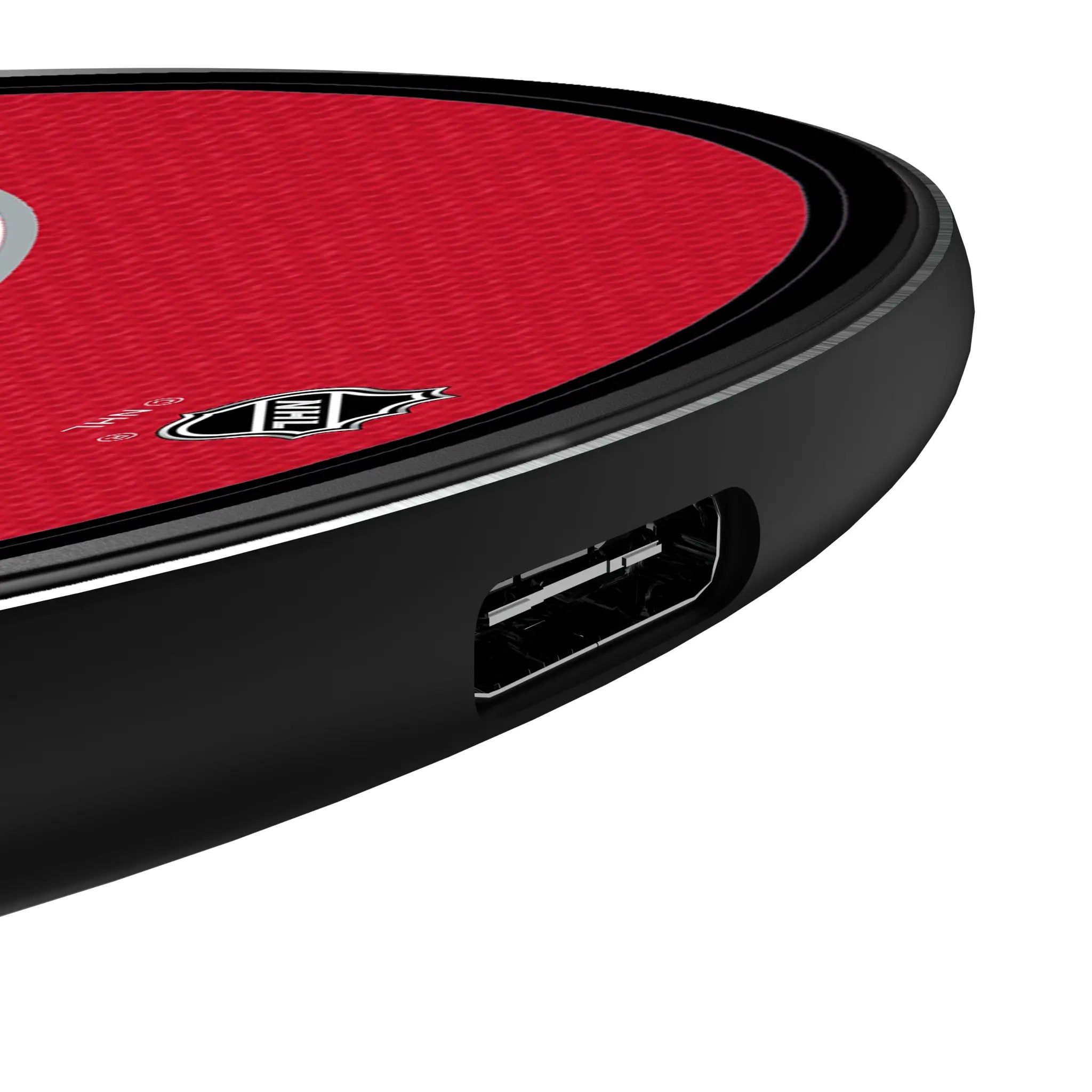 Carolina Hurricanes Stripe 15-Watt Wireless Charger - Detail