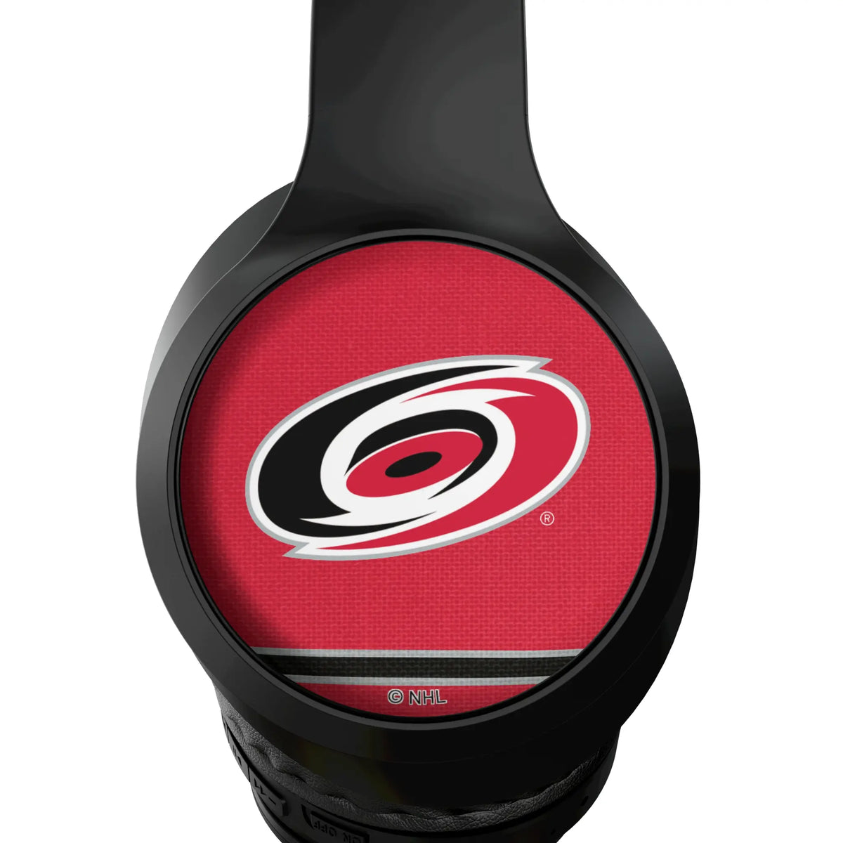 Carolina Hurricanes Stripe Wireless Over-Ear Headphones With Case - Detail