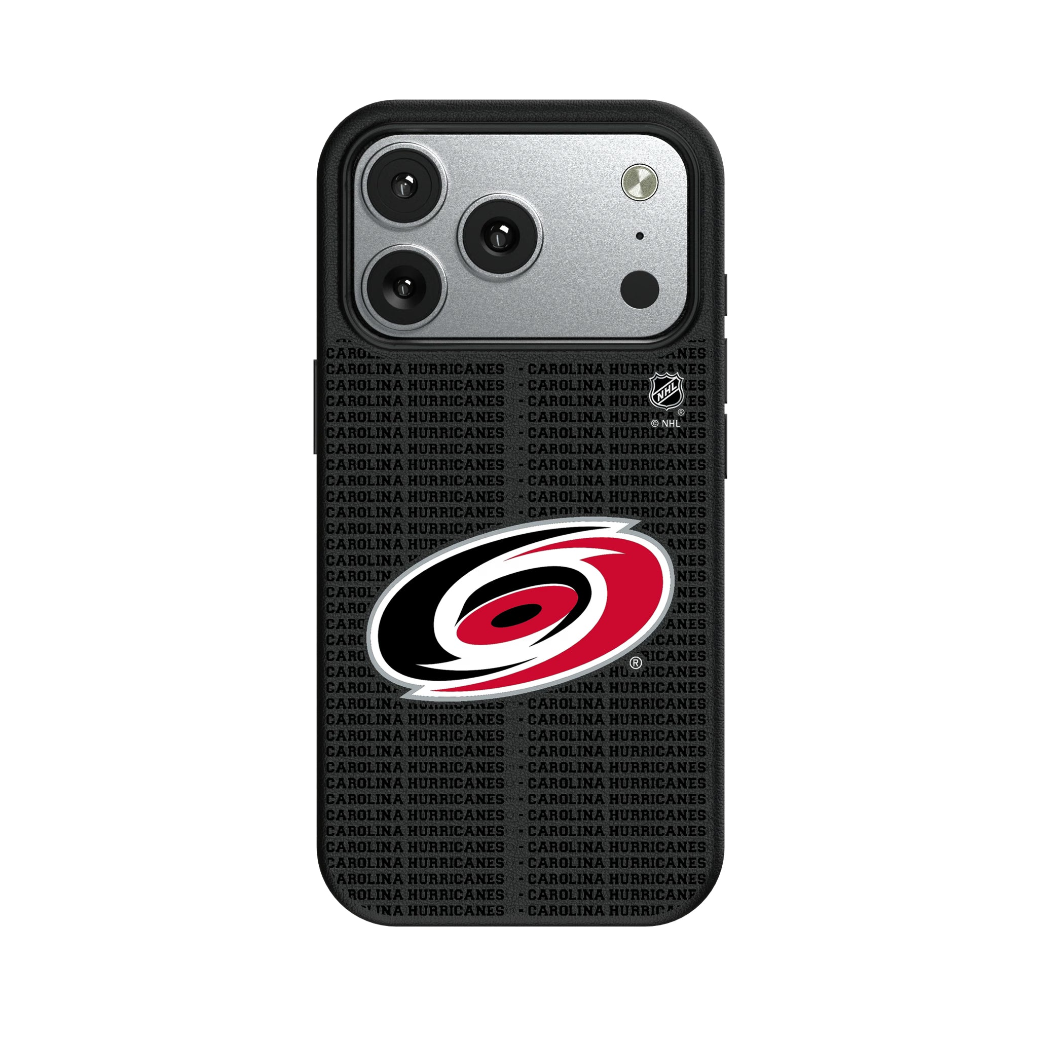 Carolina Hurricanes Text Backdrop iPhone MagSafe Compatible Phone Case for Apple iPhone#Device_iPhone 17 Pro