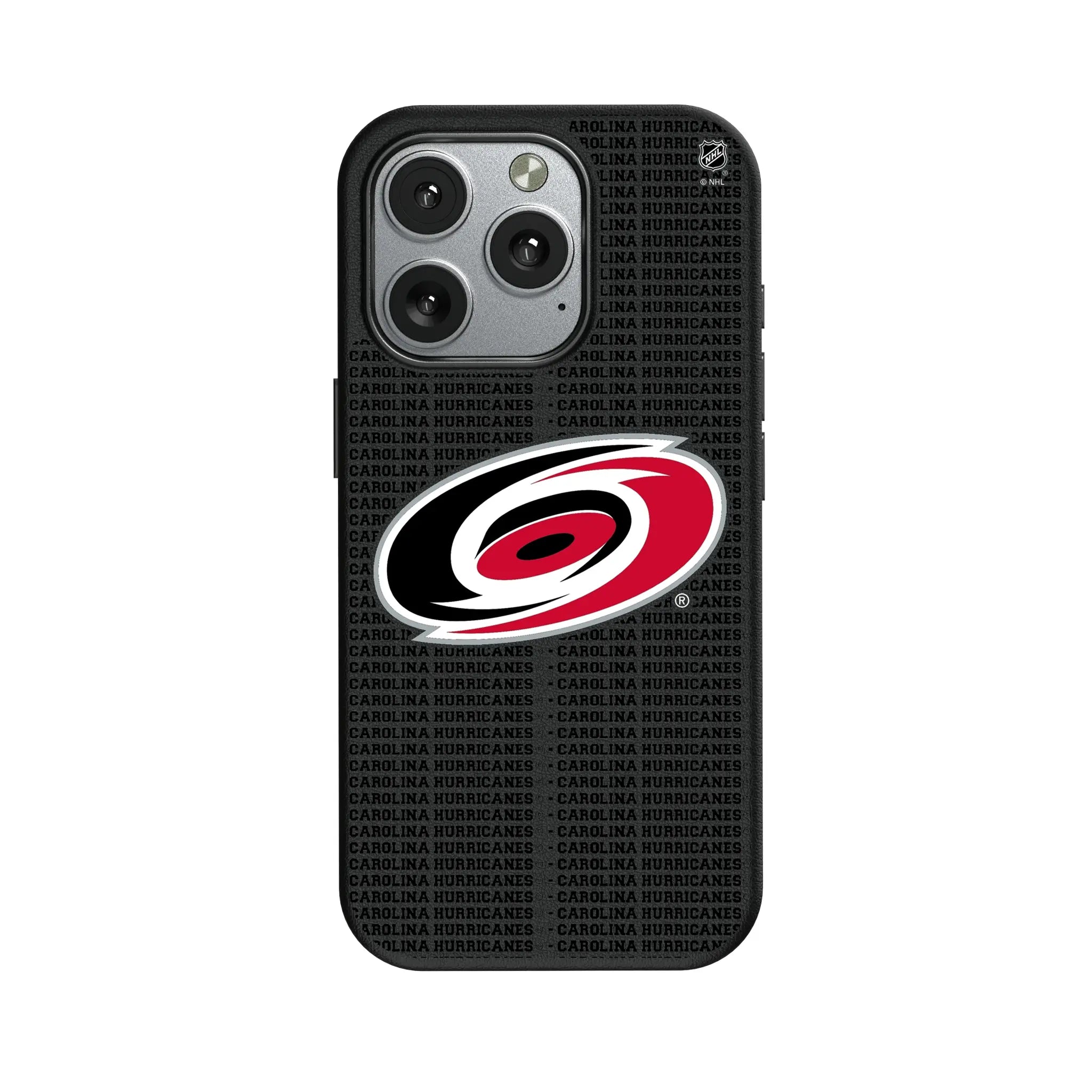 Carolina Hurricanes Text Backdrop iPhone MagSafe Compatible Phone Case for Apple iPhone