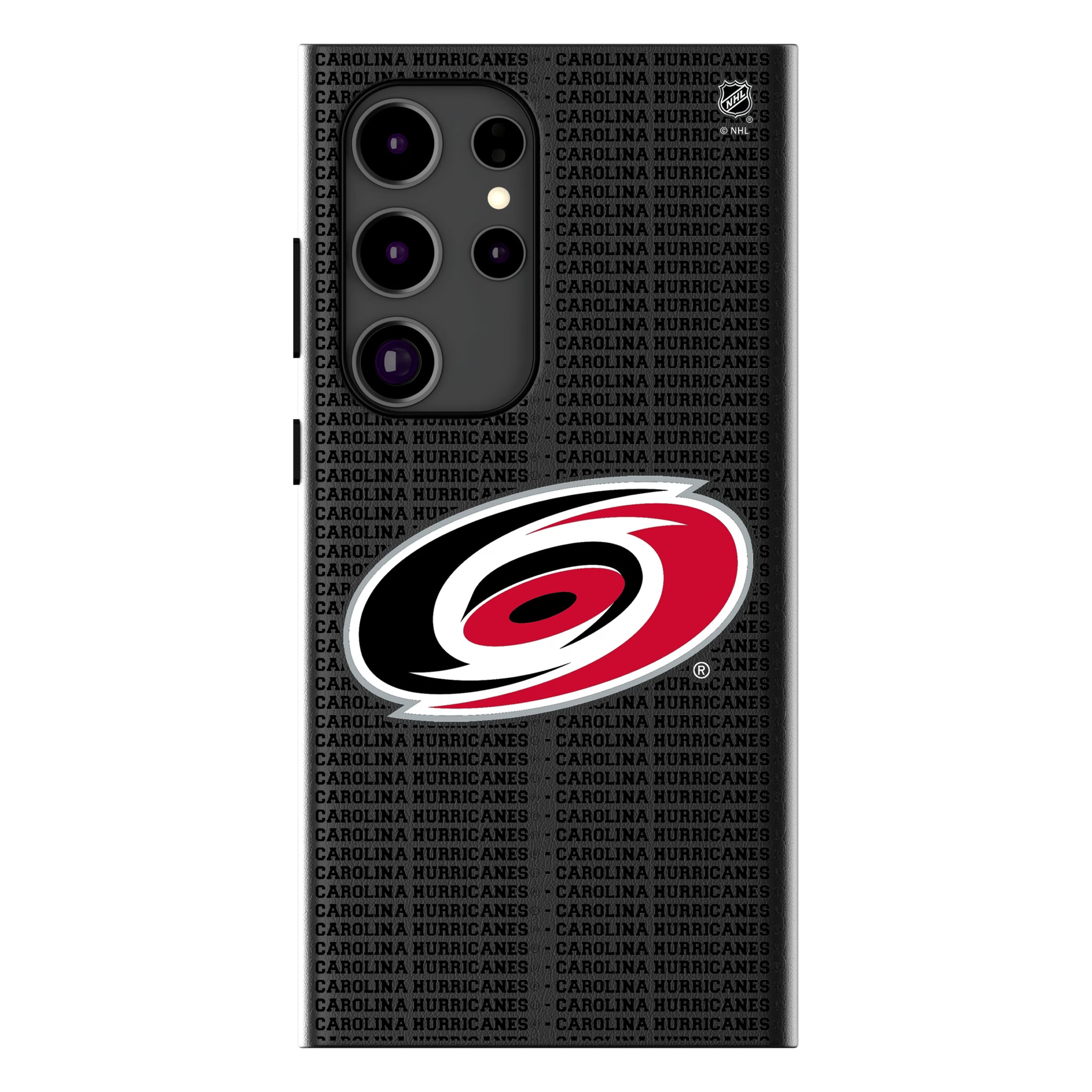 Carolina Hurricanes Text Backdrop Galaxy MagSafe Compatible Phone Case for Samsung Galaxy