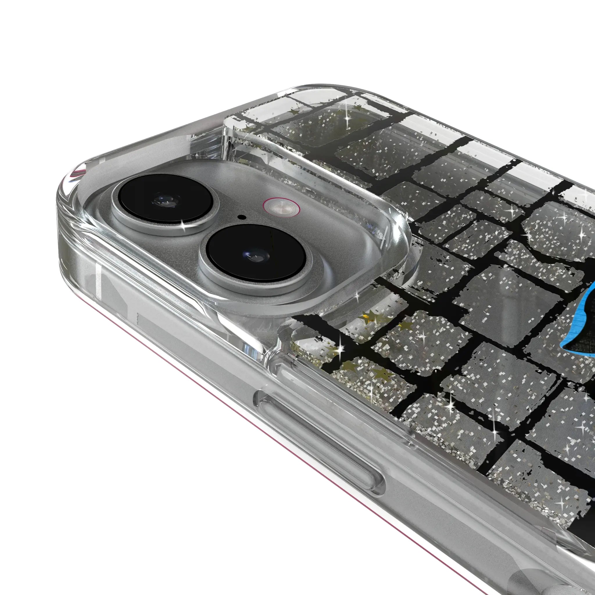 Carolina Panthers Brick iPhone Glitter Phone Case for Apple iPhone - Detail