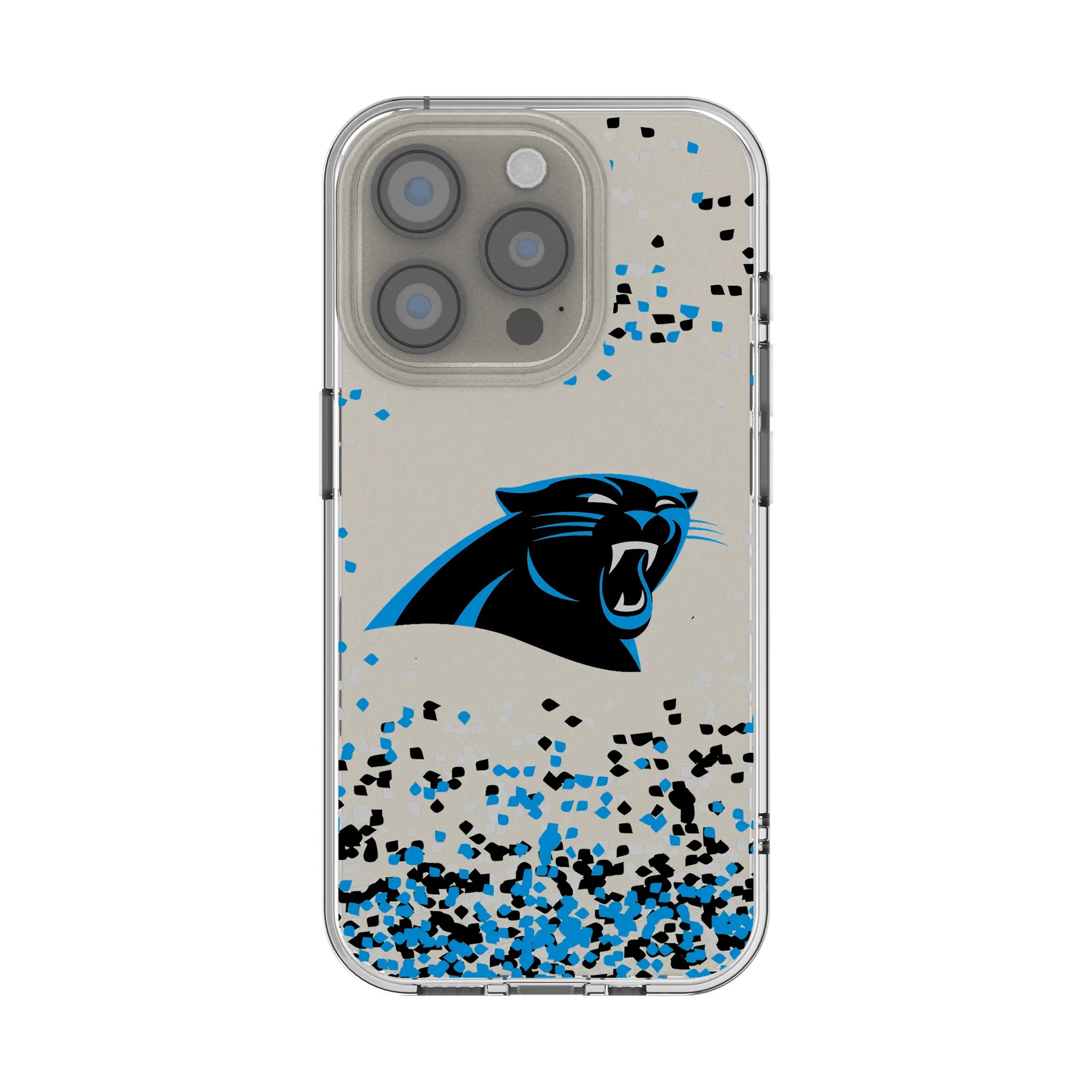 Carolina Panthers Confetti iPhone Clear Phone Case for Apple iPhone