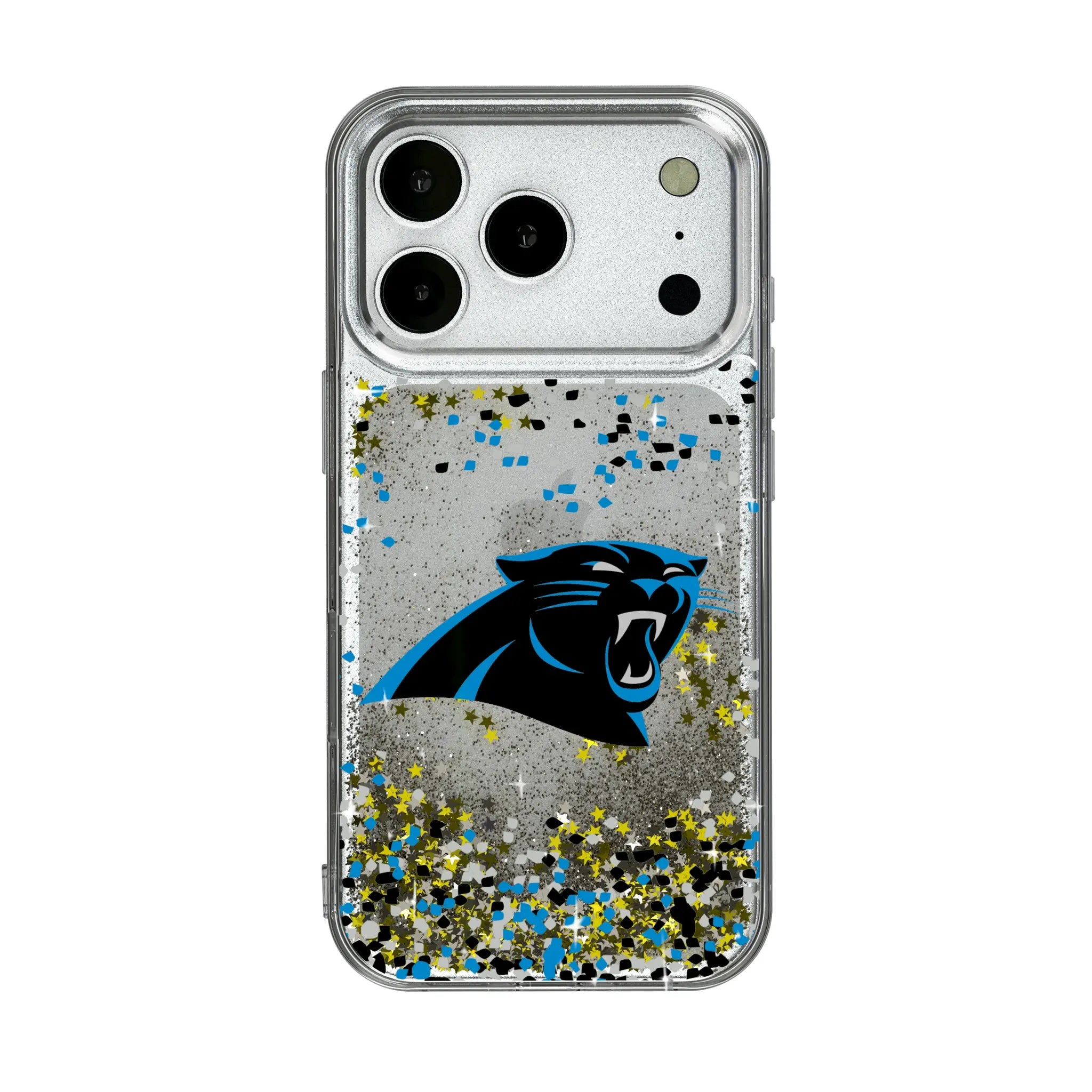 Carolina Panthers Confetti iPhone Glitter Phone Case for Apple iPhone