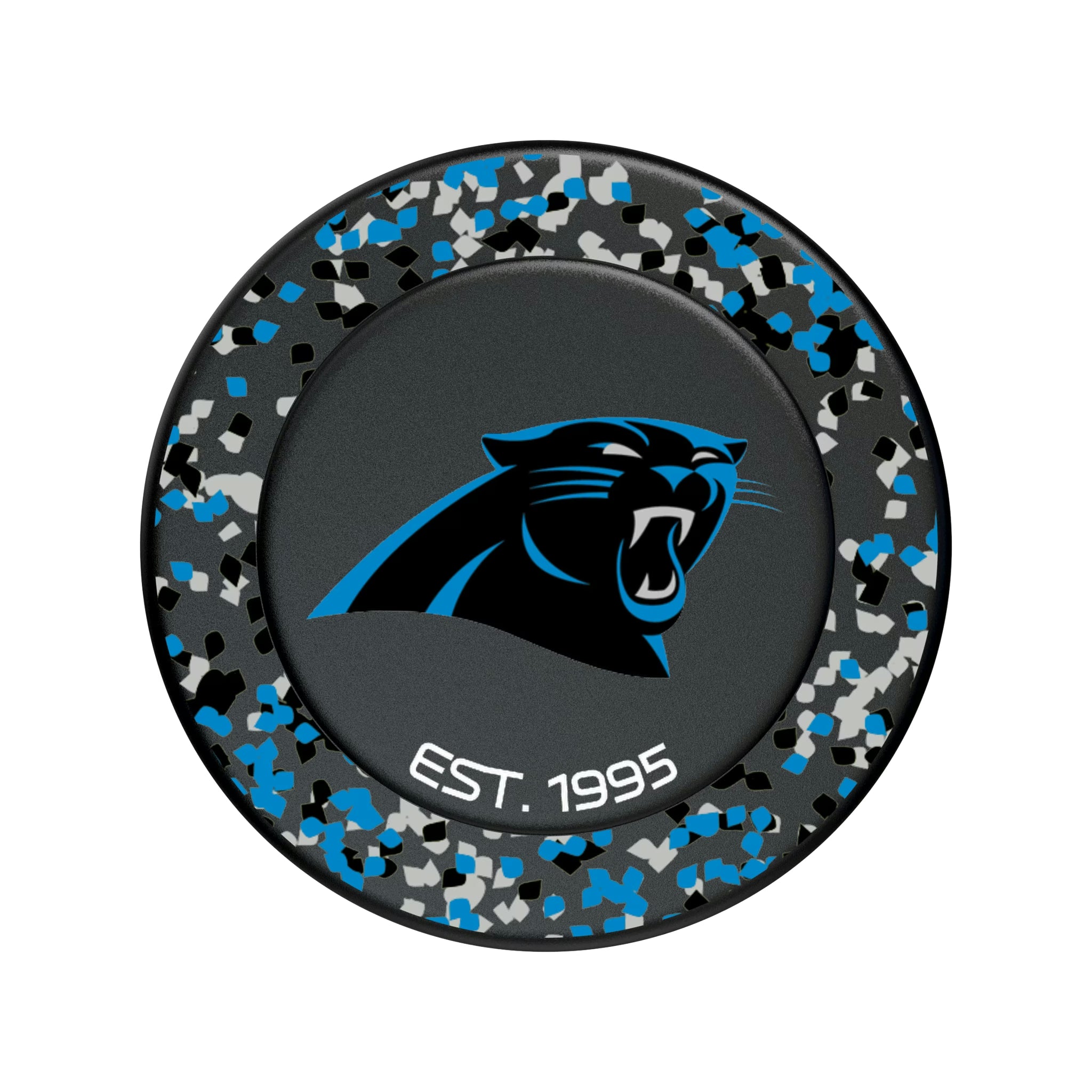 Carolina Panthers Confetti Popsockets Round Magnetic