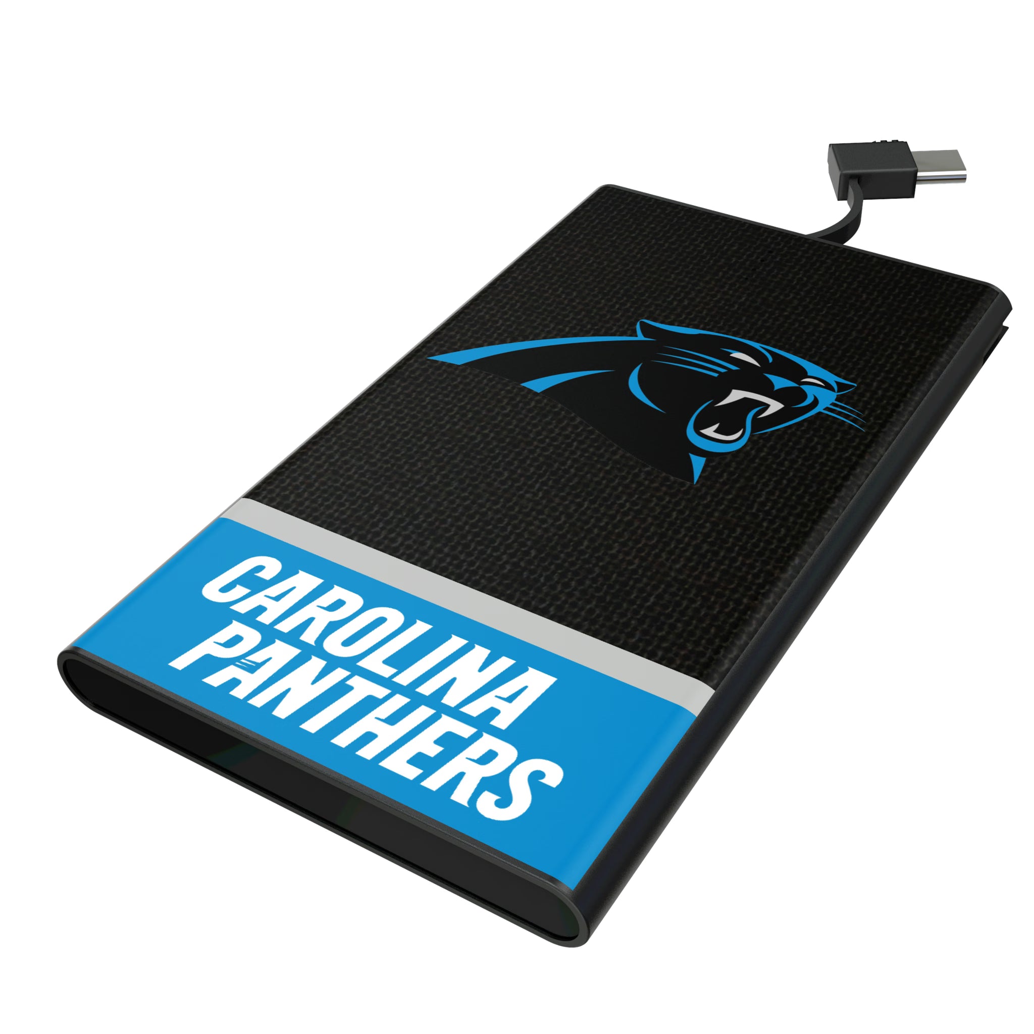 Carolina Panthers Endzone Solid 5000mAh Flat Powerbank
