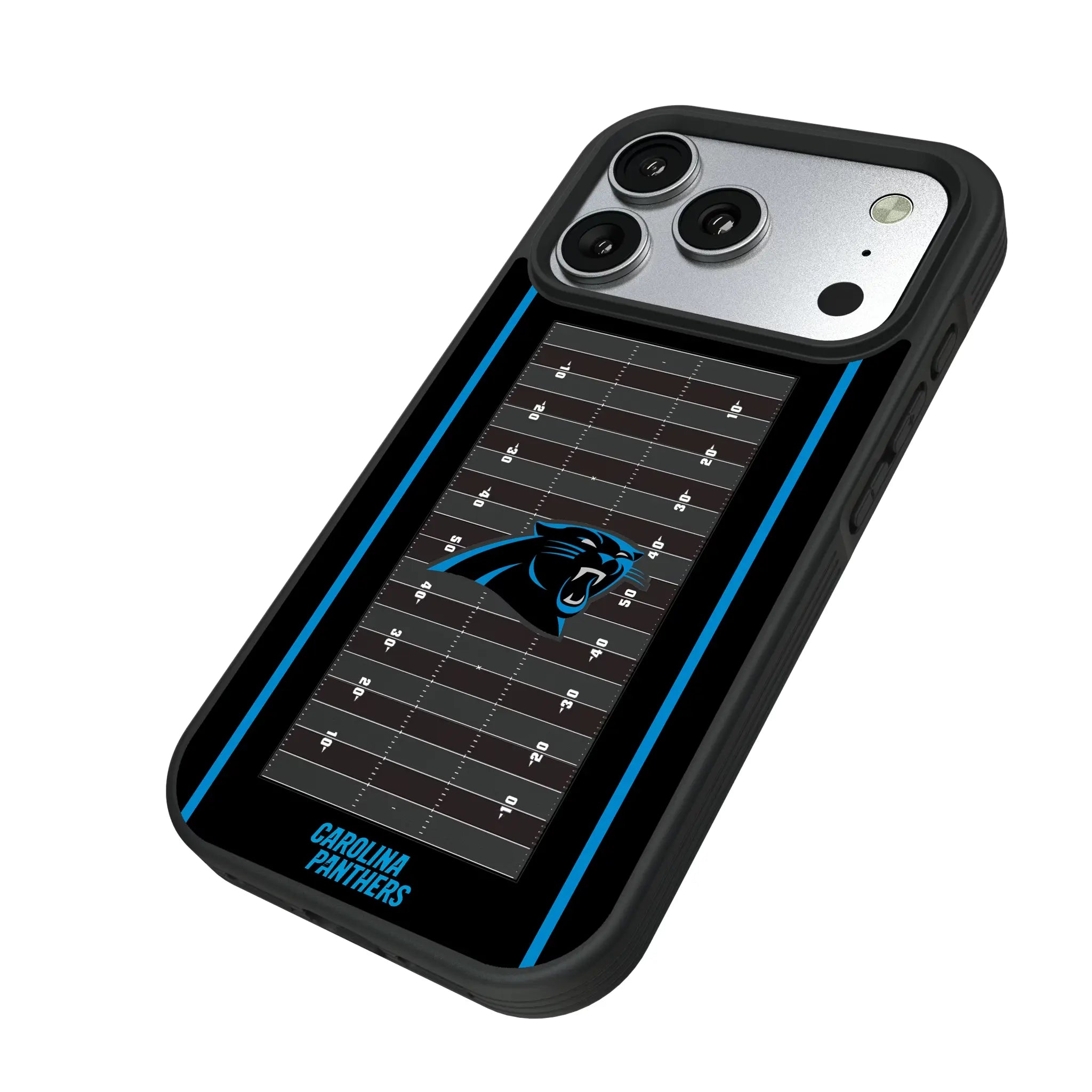 Carolina Panthers Field iPhone Bump Phone Case for Apple iPhone - Isometric View#Device_iPhone 17 Pro