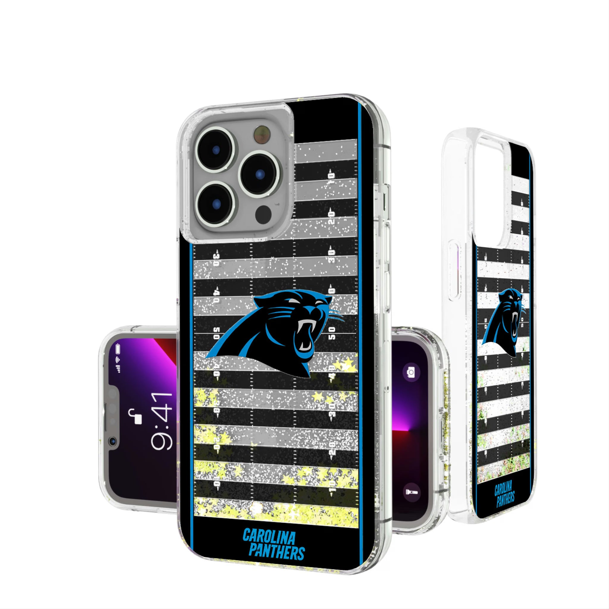 Carolina Panthers Field iPhone Glitter Phone Case for Apple iPhone