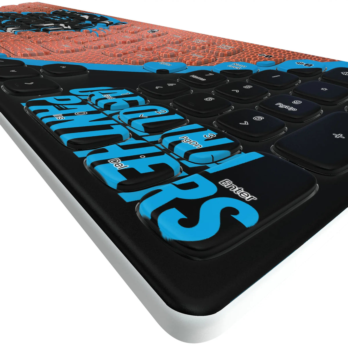Carolina Panthers Football KKB605 Curved Wireless Keyboard - Detail