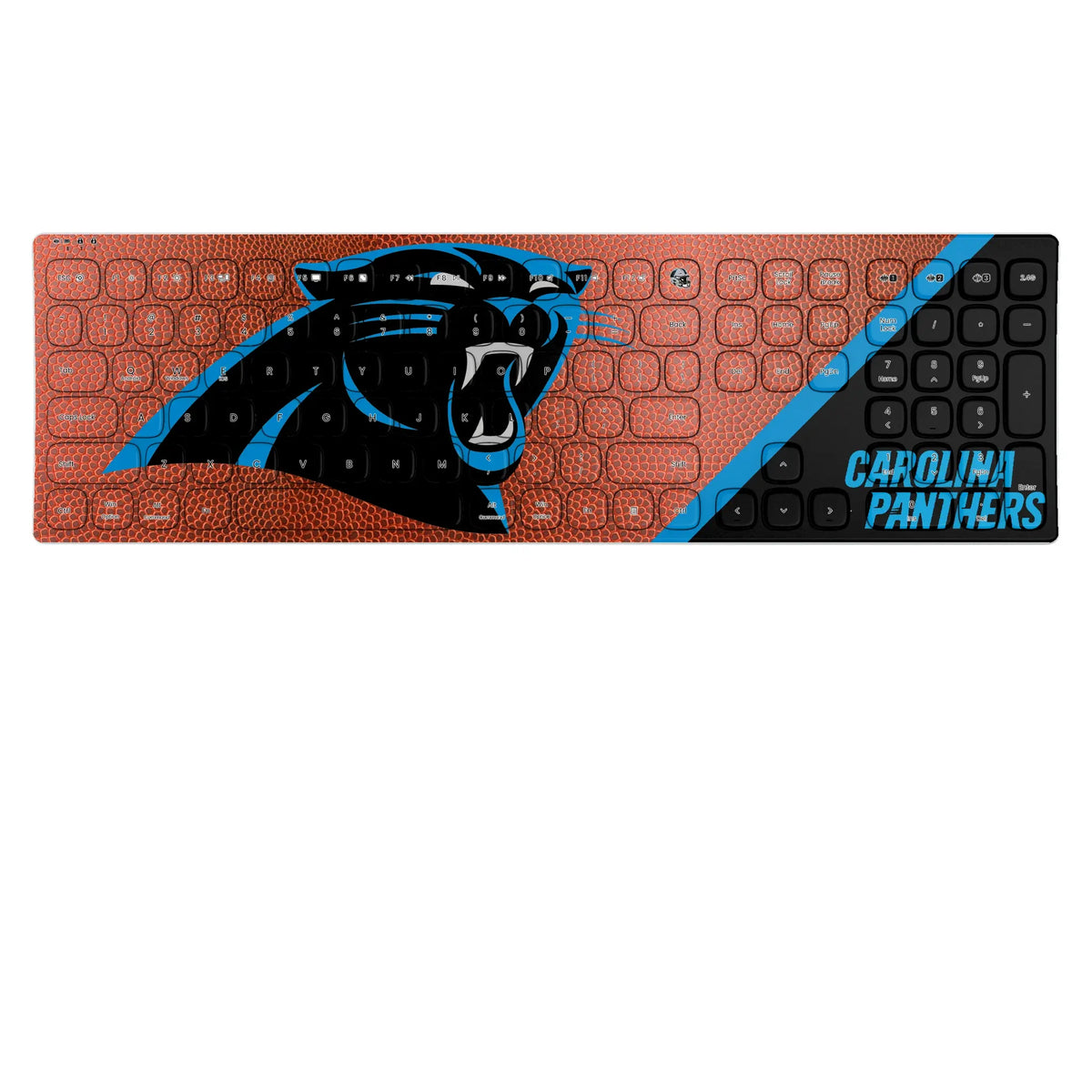 Carolina Panthers Football KKB605 Curved Wireless Keyboard
