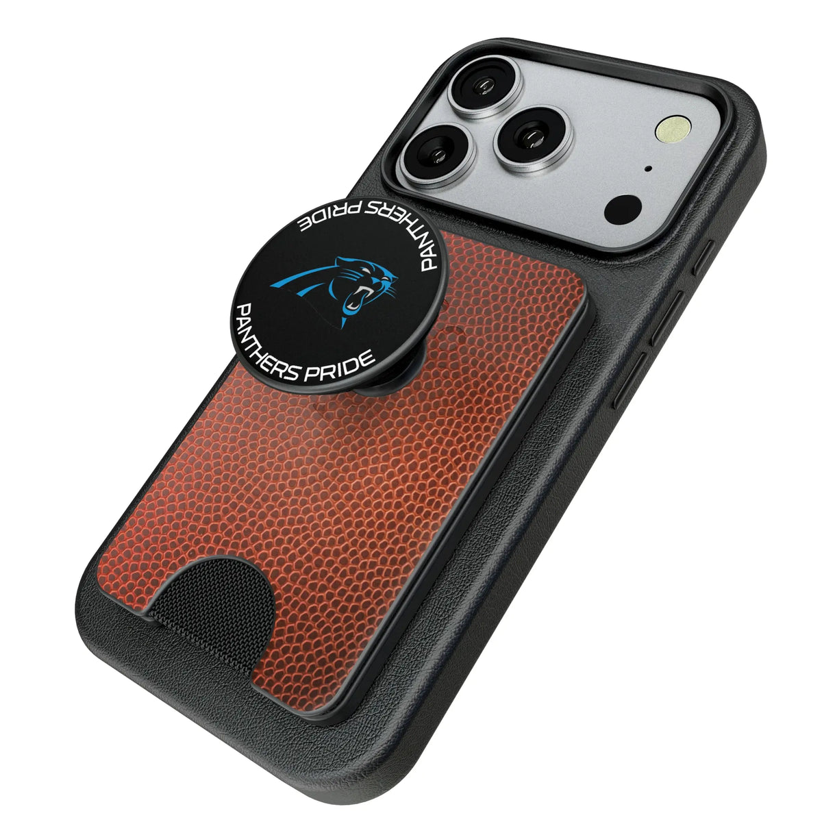 Carolina Panthers Football Popsockets Wallet Magnetic - Isometric View