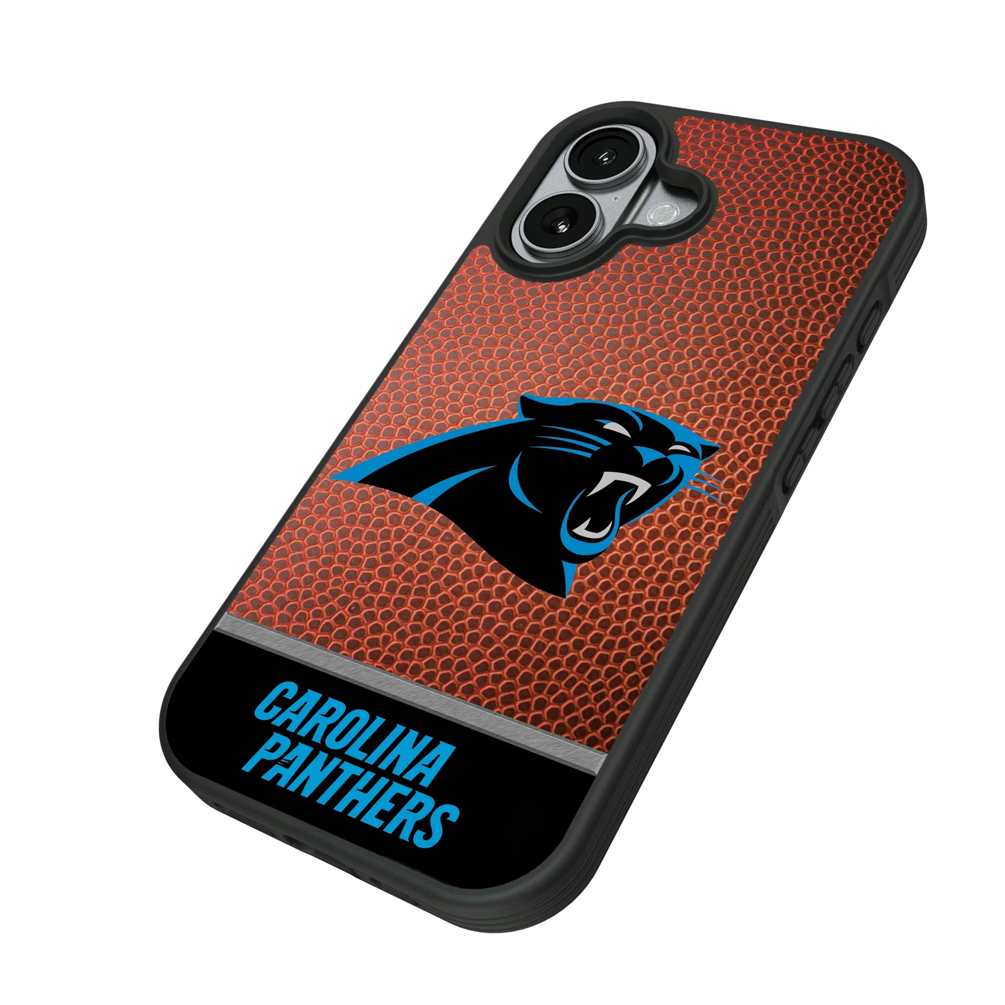 Carolina Panthers Football Wordmark iPhone Bump Phone Case for Apple iPhone - Isometric View#Device_iPhone 17