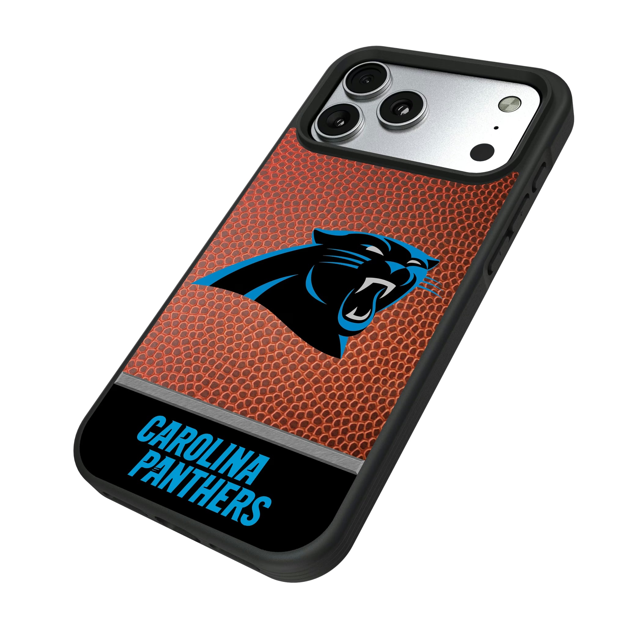 Carolina Panthers Football Wordmark iPhone Bump Phone Case for Apple iPhone - Isometric View#Device_iPhone 17 Pro Max