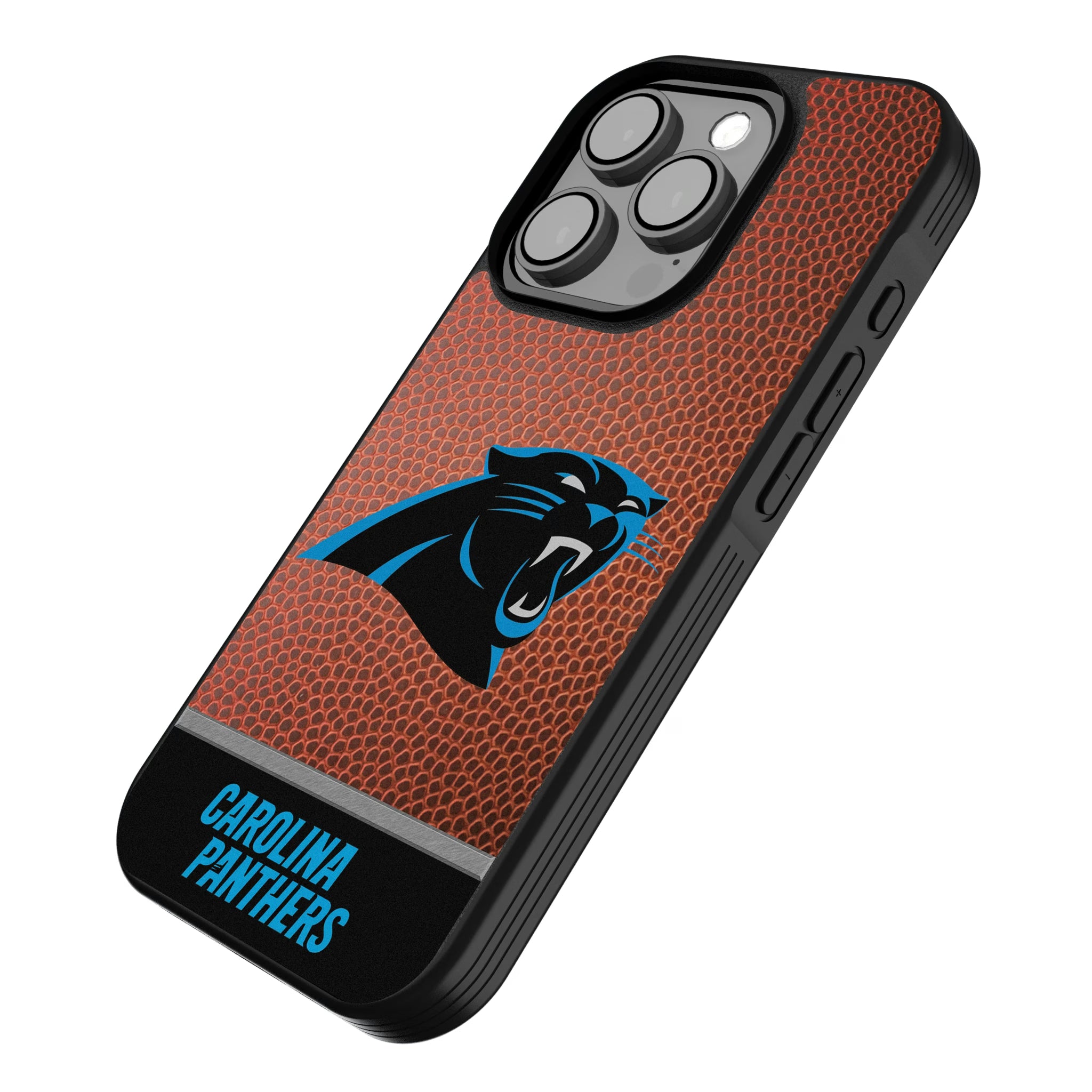Carolina Panthers Football Wordmark iPhone Bump Phone Case for Apple iPhone - Isometric View