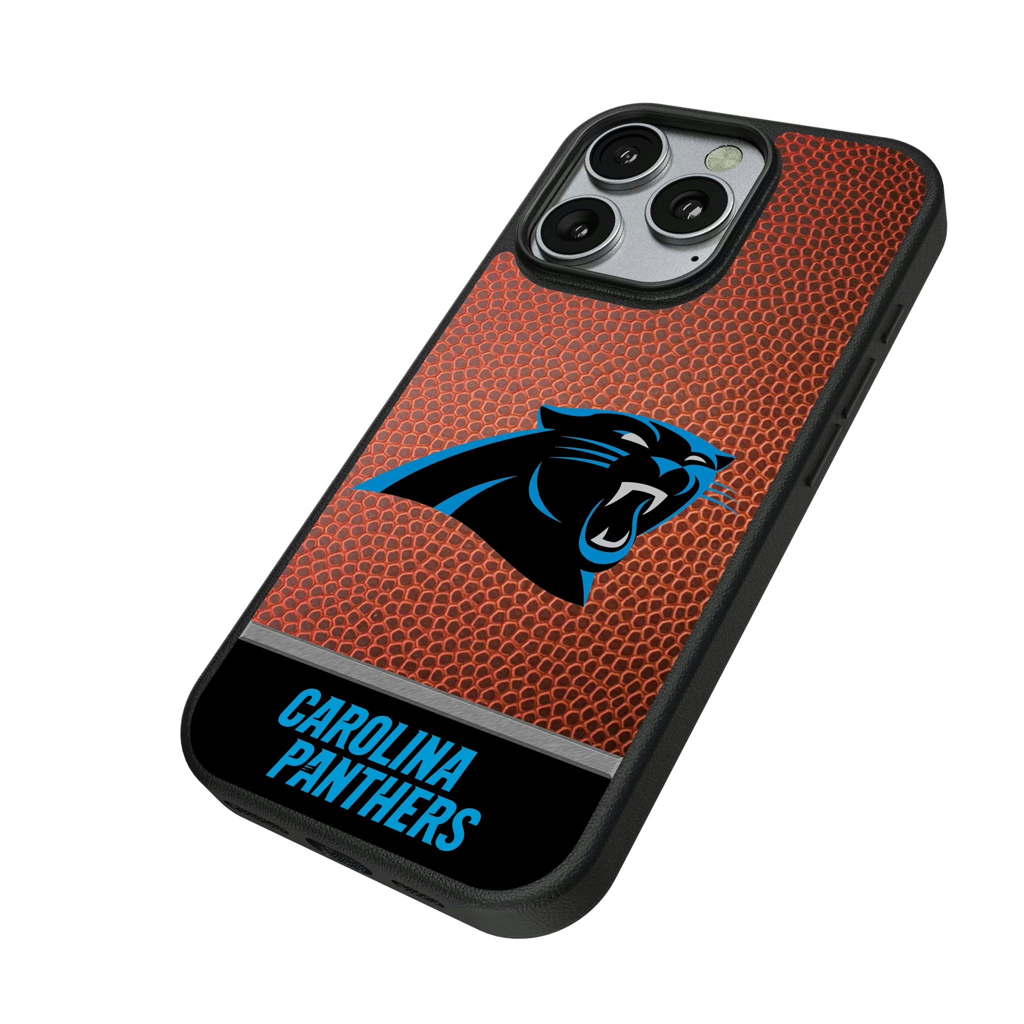 Carolina Panthers Football Wordmark iPhone MagSafe Compatible Phone Case for Apple iPhone - Isometric View