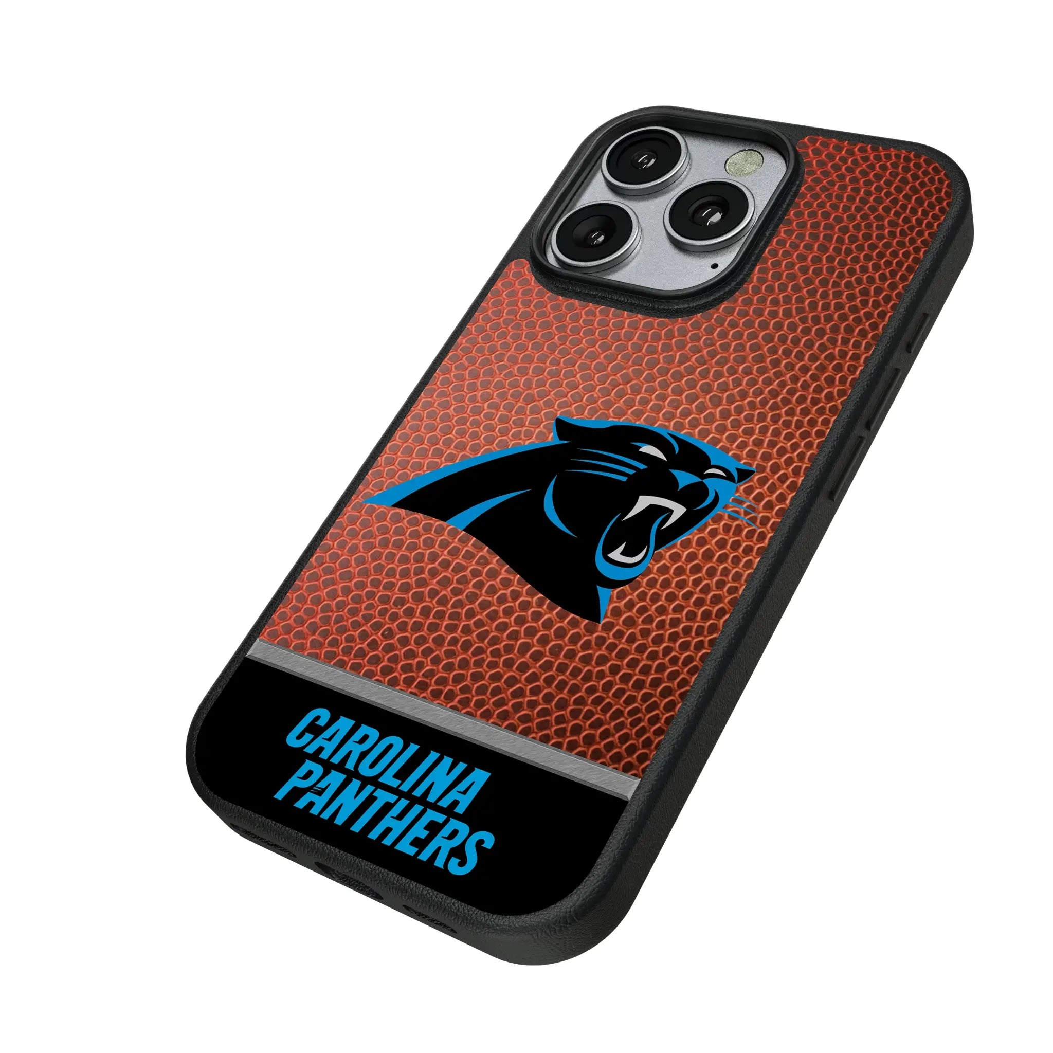 Carolina Panthers Football Wordmark iPhone MagSafe Compatible Phone Case for Apple iPhone - Isometric View