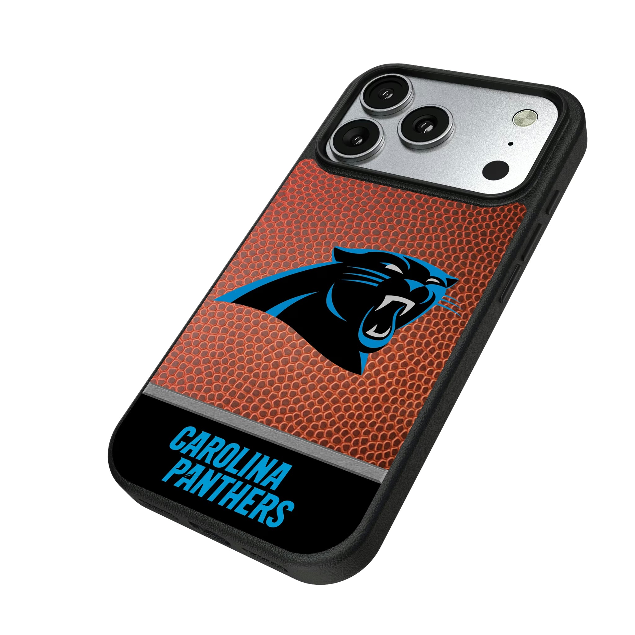 Carolina Panthers Football Wordmark iPhone MagSafe Compatible Phone Case for Apple iPhone - Isometric View#Device_iPhone 17 Pro
