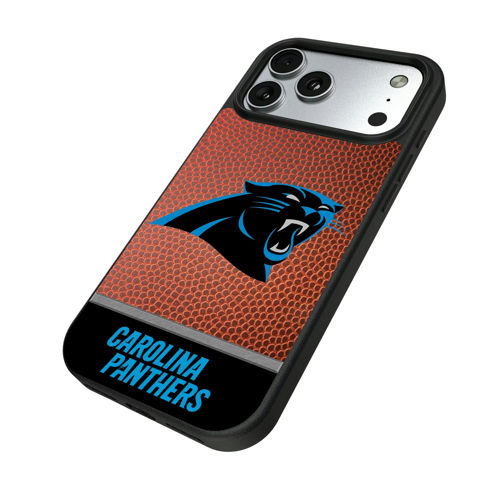 Carolina Panthers Football Wordmark iPhone MagSafe Compatible Phone Case for Apple iPhone - Isometric View#Device_iPhone 17 Pro Max