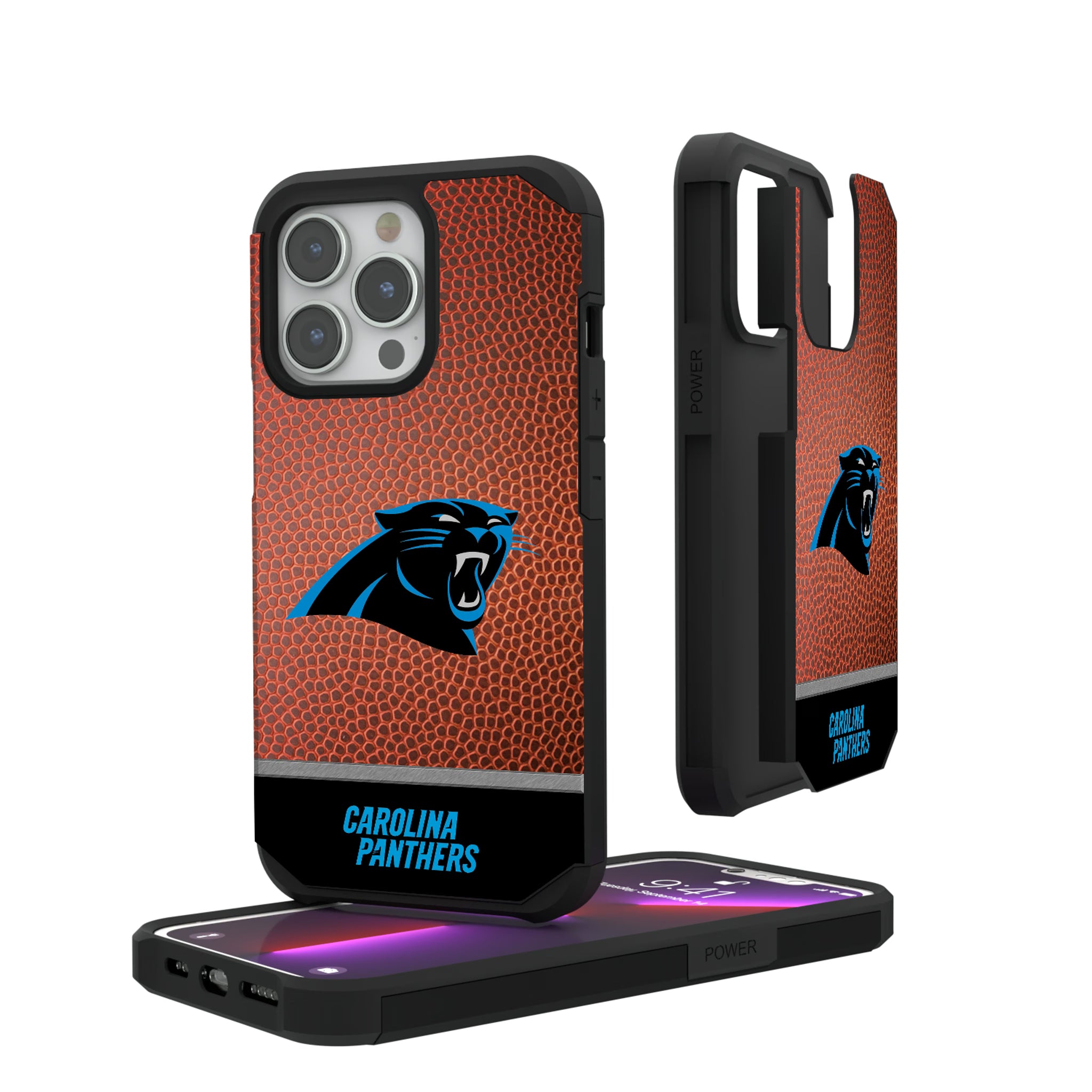 Carolina Panthers Football Wordmark iPhone Rugged Phone Case for Apple iPhone