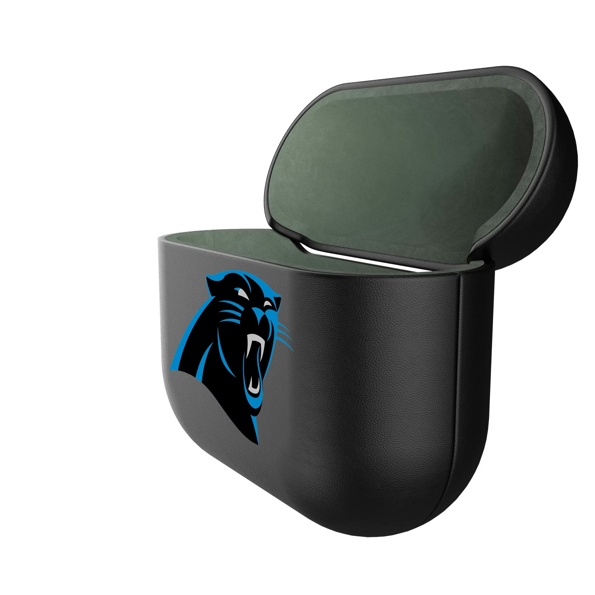 Carolina Panthers Insignia AirPods AirPod Case Cover - Isometric View#Device_AirPods 3rd Gen