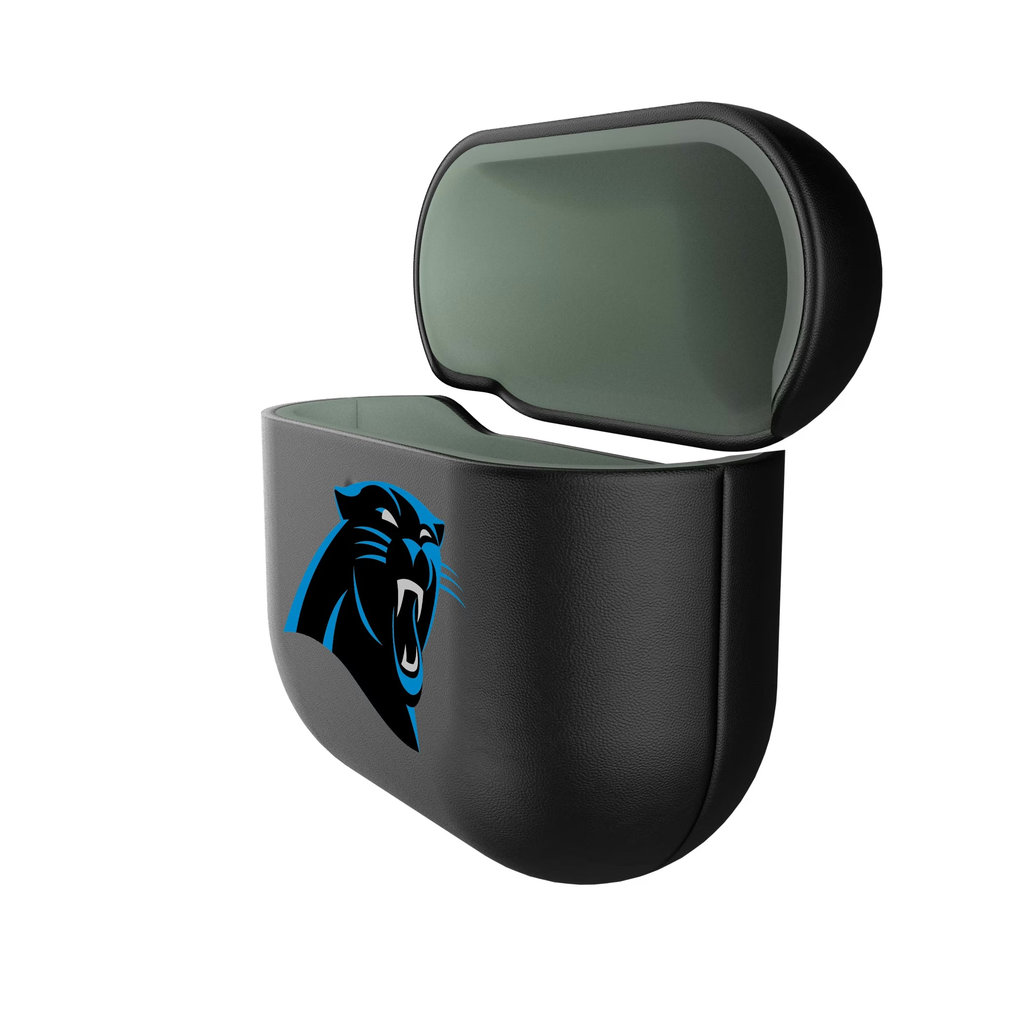 Carolina Panthers Insignia AirPods AirPod Case Cover - Isometric View#Device_AirPods 4