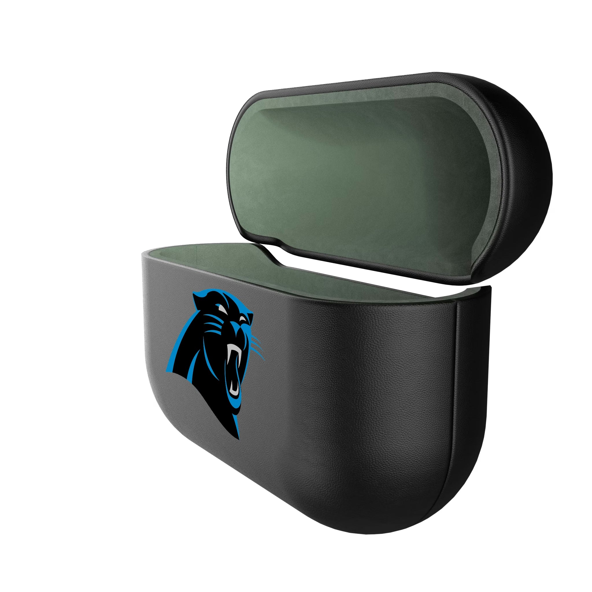 Carolina Panthers Insignia AirPods AirPod Case Cover - Isometric View#Device_AirPods Pro 1st Gen