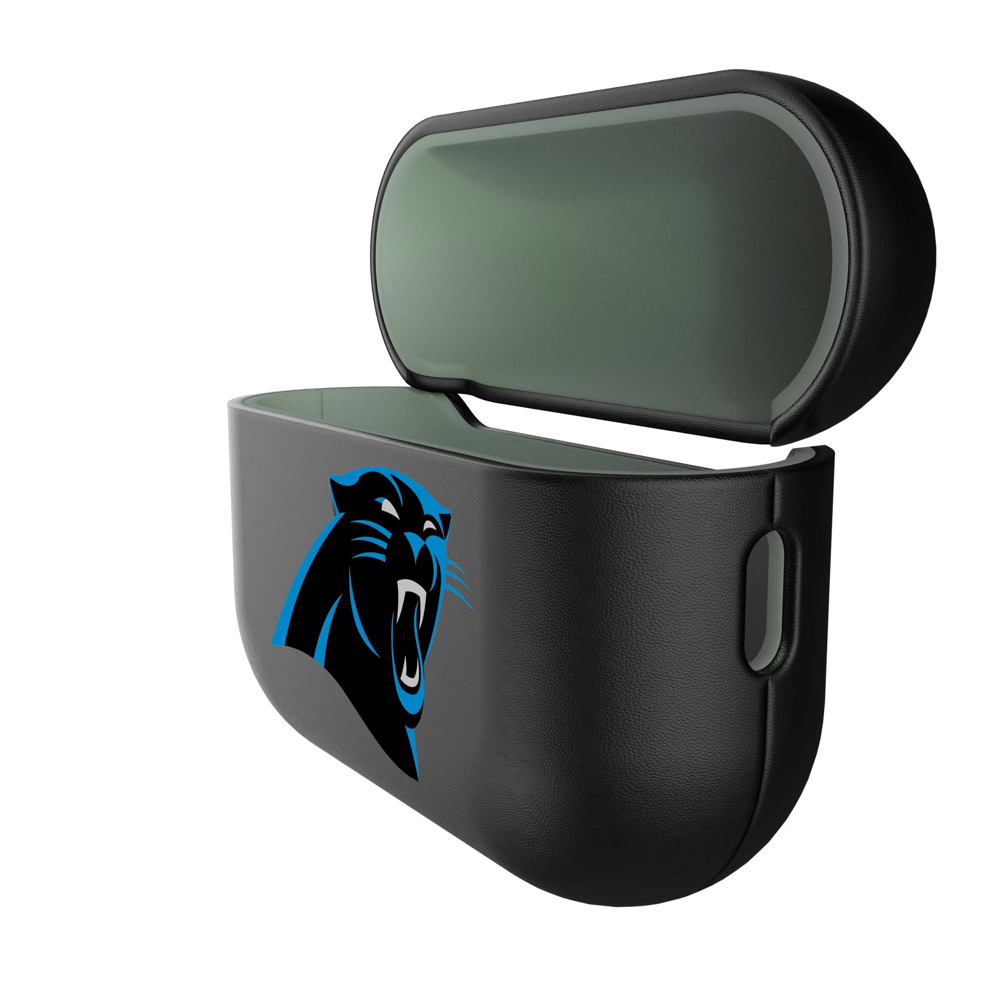 Carolina Panthers Insignia AirPods AirPod Case Cover - Isometric View#Device_AirPods Pro 3