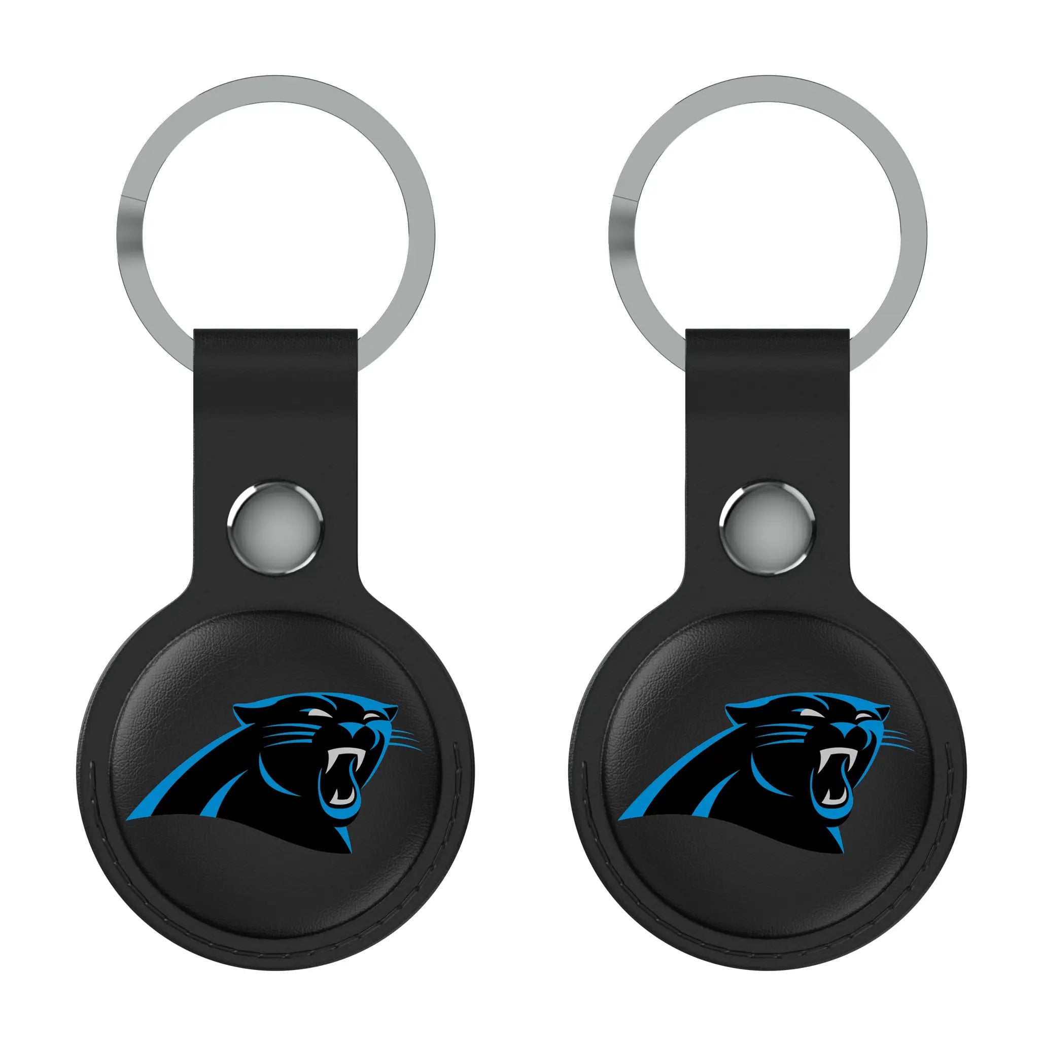 Carolina Panthers Insignia AirTag Black Airtag Holder 2-Pack