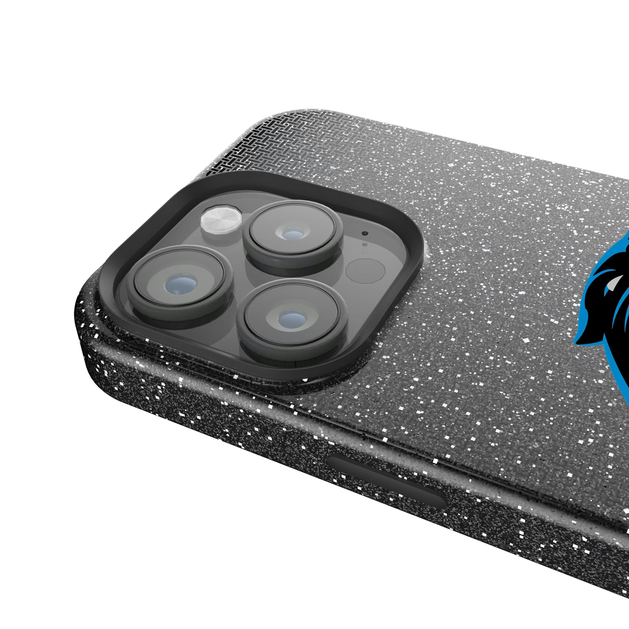 Carolina Panthers Linen iPhone Bling Phone Case for Apple iPhone - Detail