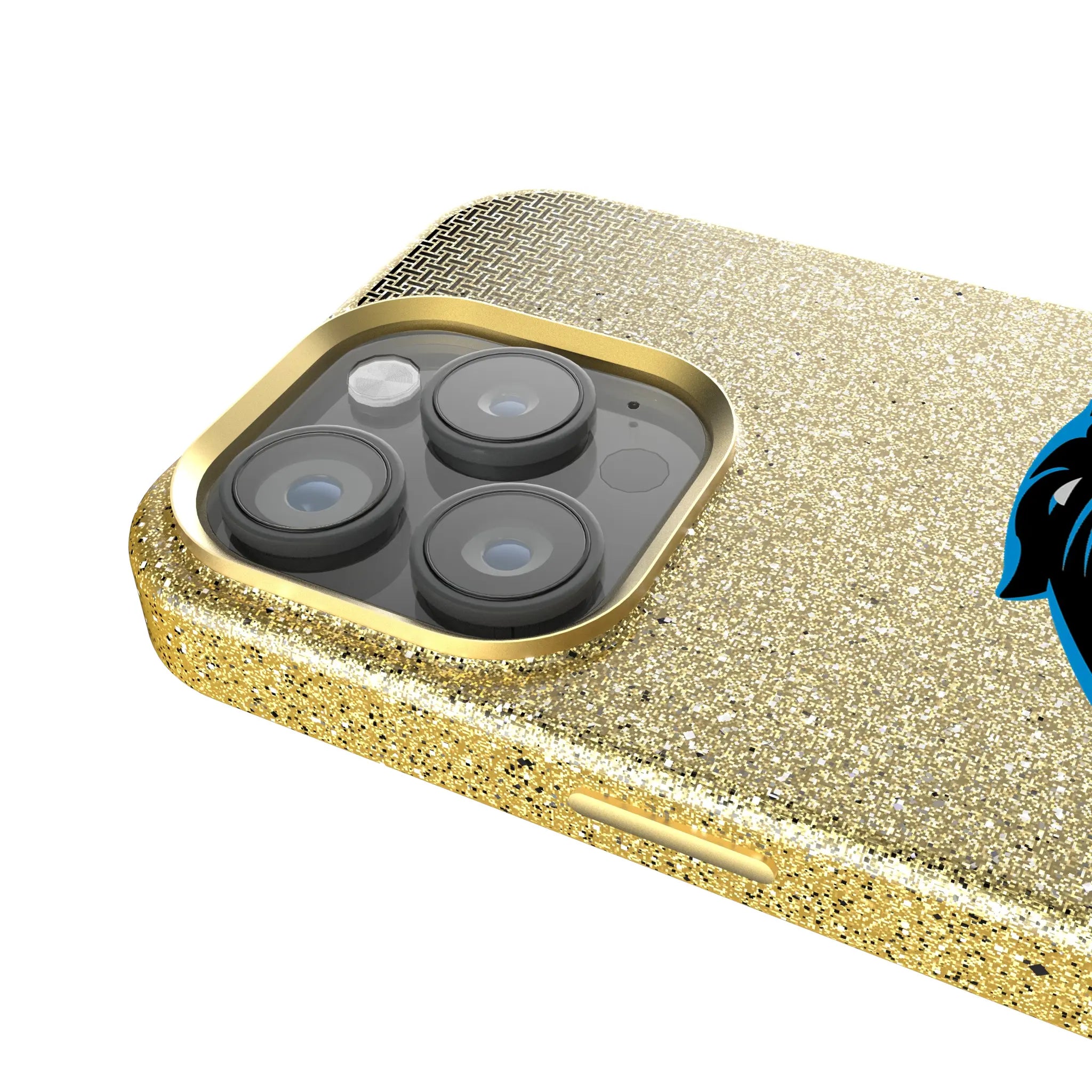 Carolina Panthers Linen iPhone Bling Phone Case for Apple iPhone - Detail