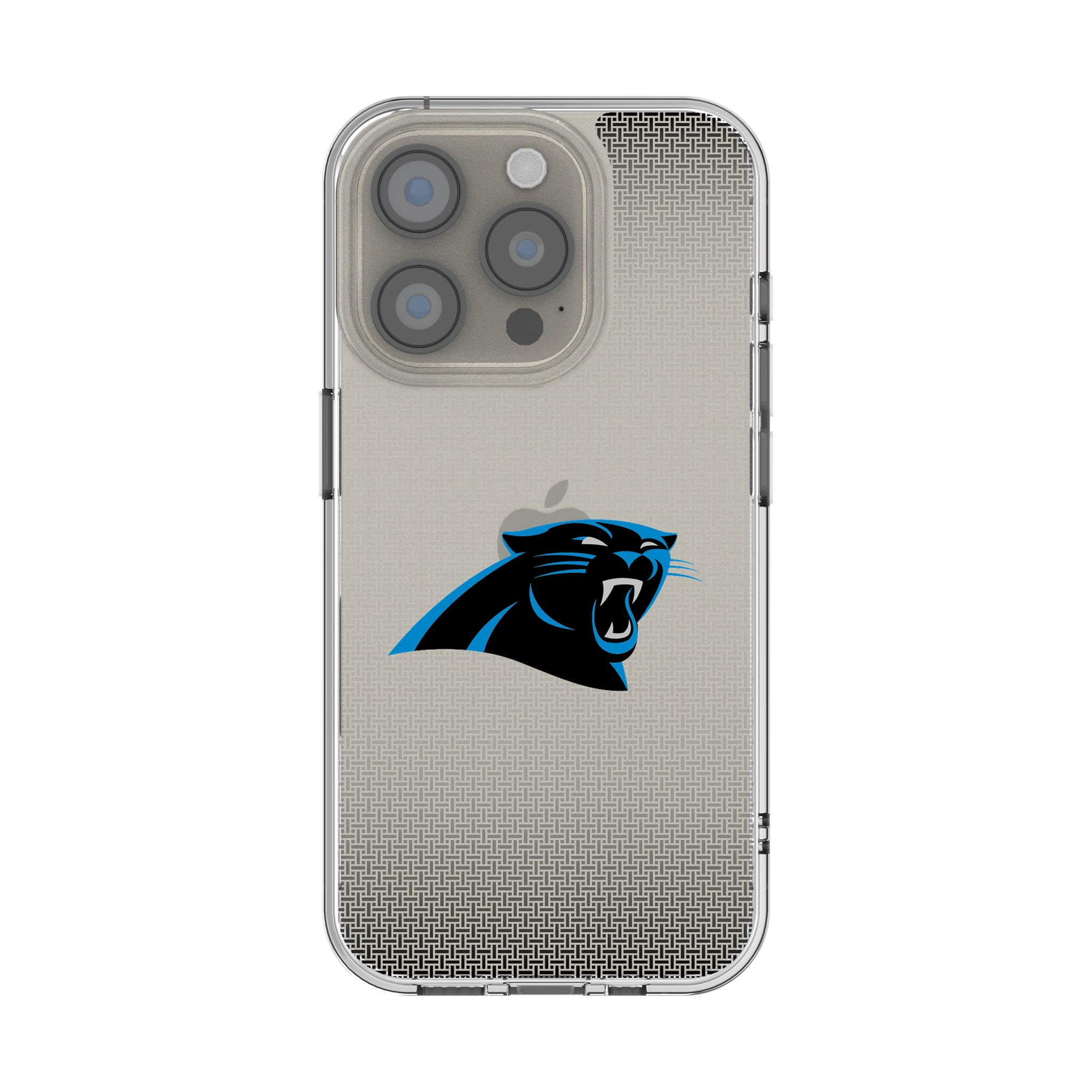 Carolina Panthers Linen iPhone Clear Phone Case for Apple iPhone