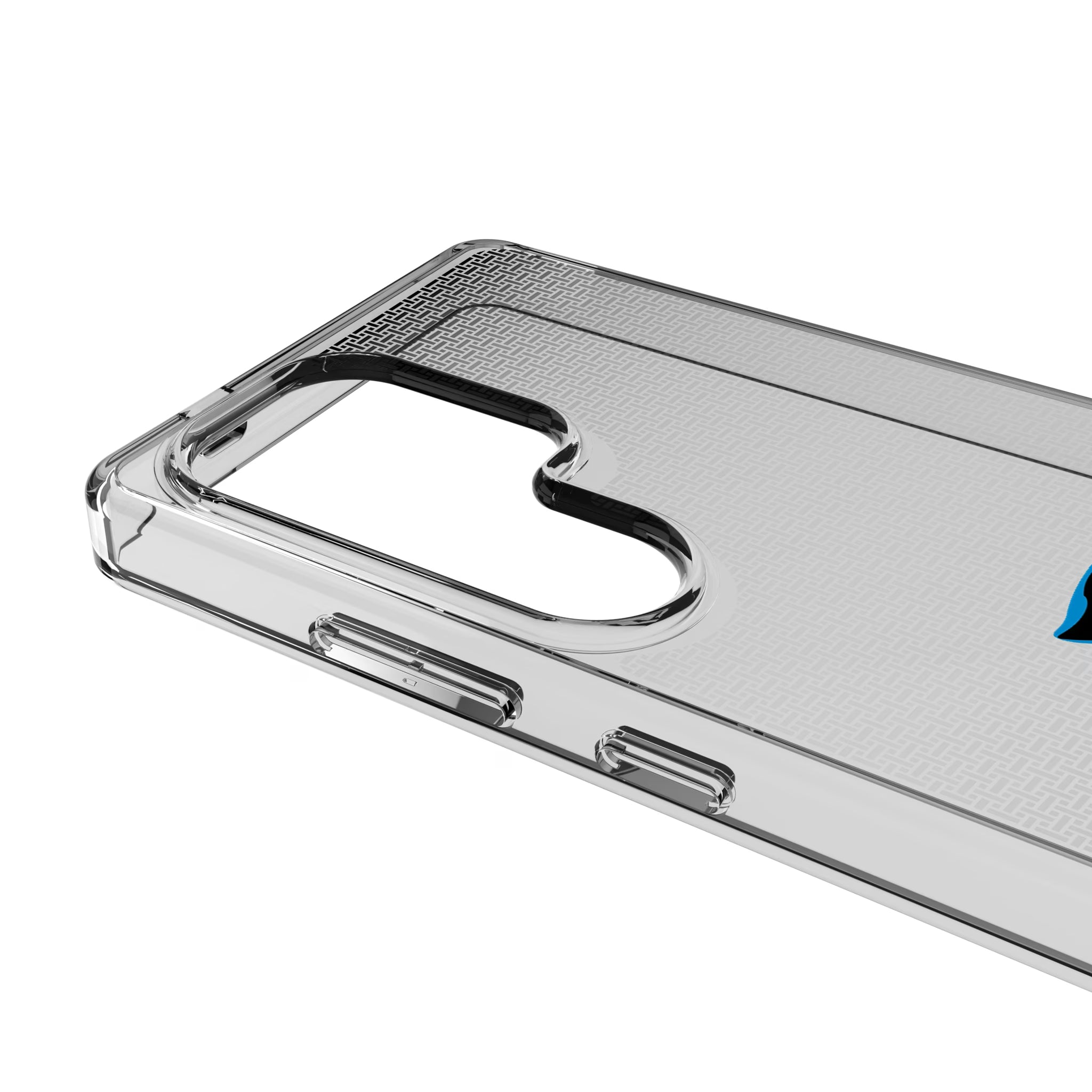 Carolina Panthers Linen Galaxy Clear Phone Case for Samsung Galaxy - Detail