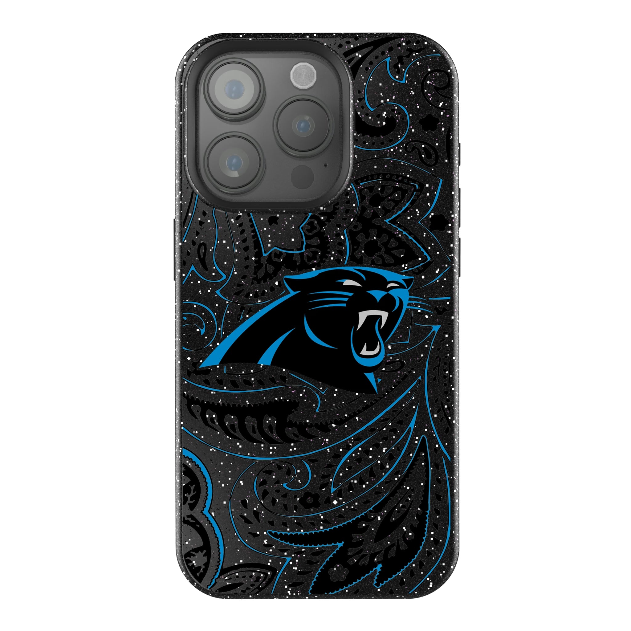 Carolina Panthers Paisley iPhone Bling Phone Case for Apple iPhone