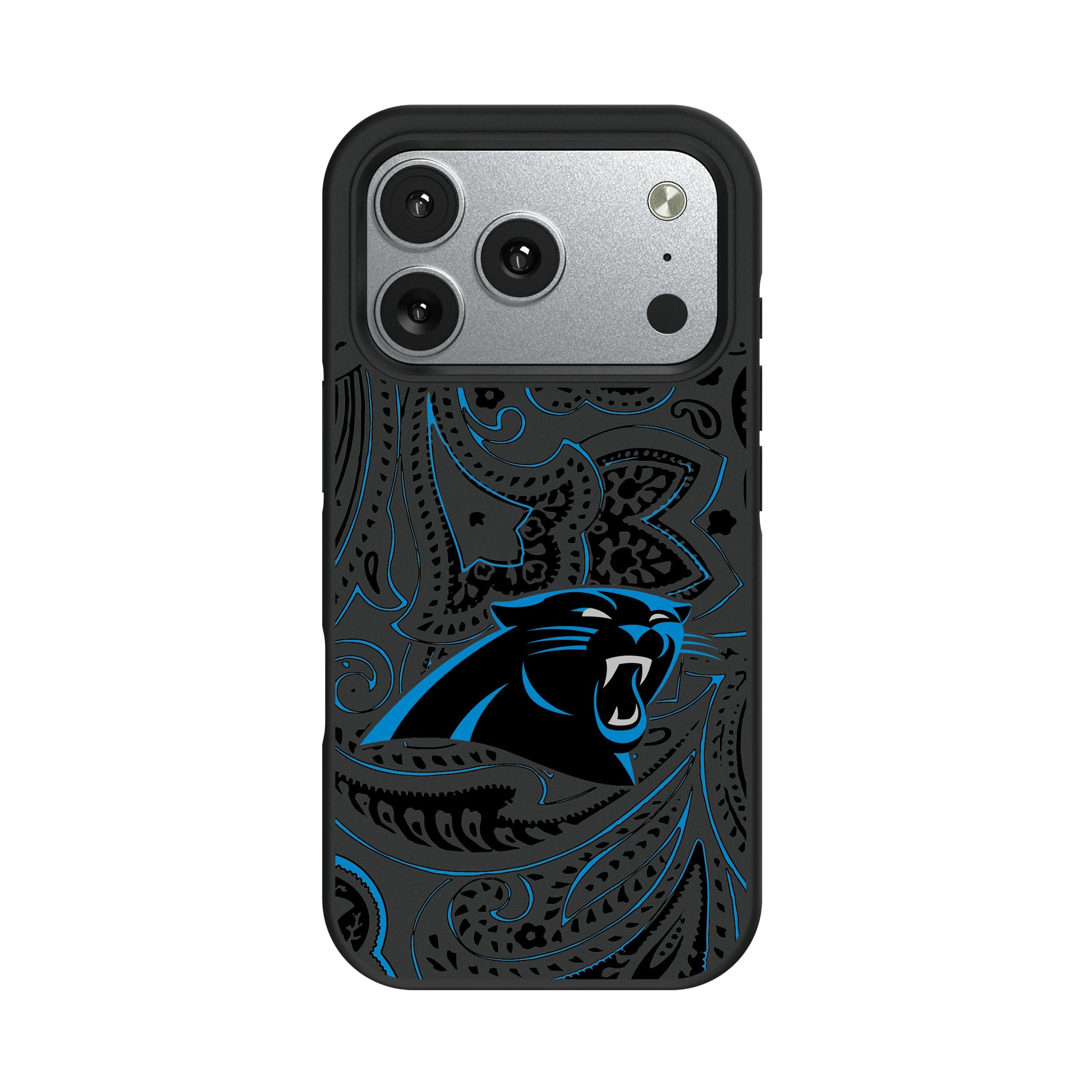 Carolina Panthers Paisley iPhone Bump Phone Case for Apple iPhone#Device_iPhone 17 Pro