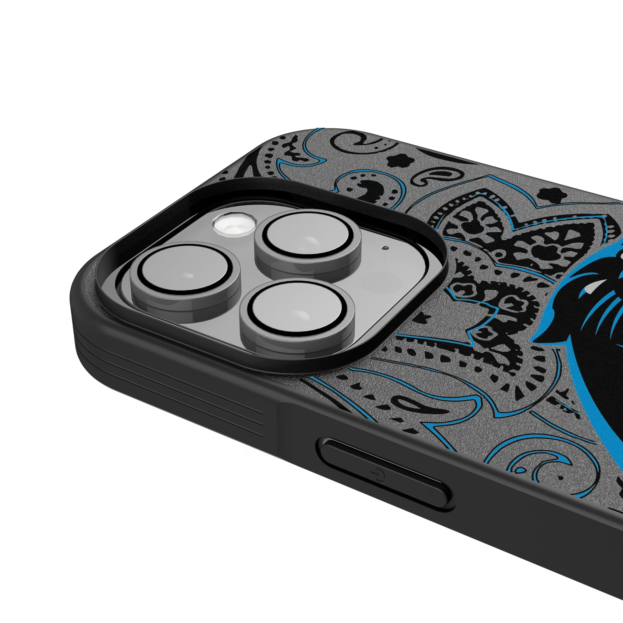 Carolina Panthers Paisley iPhone Bump Phone Case for Apple iPhone - Detail