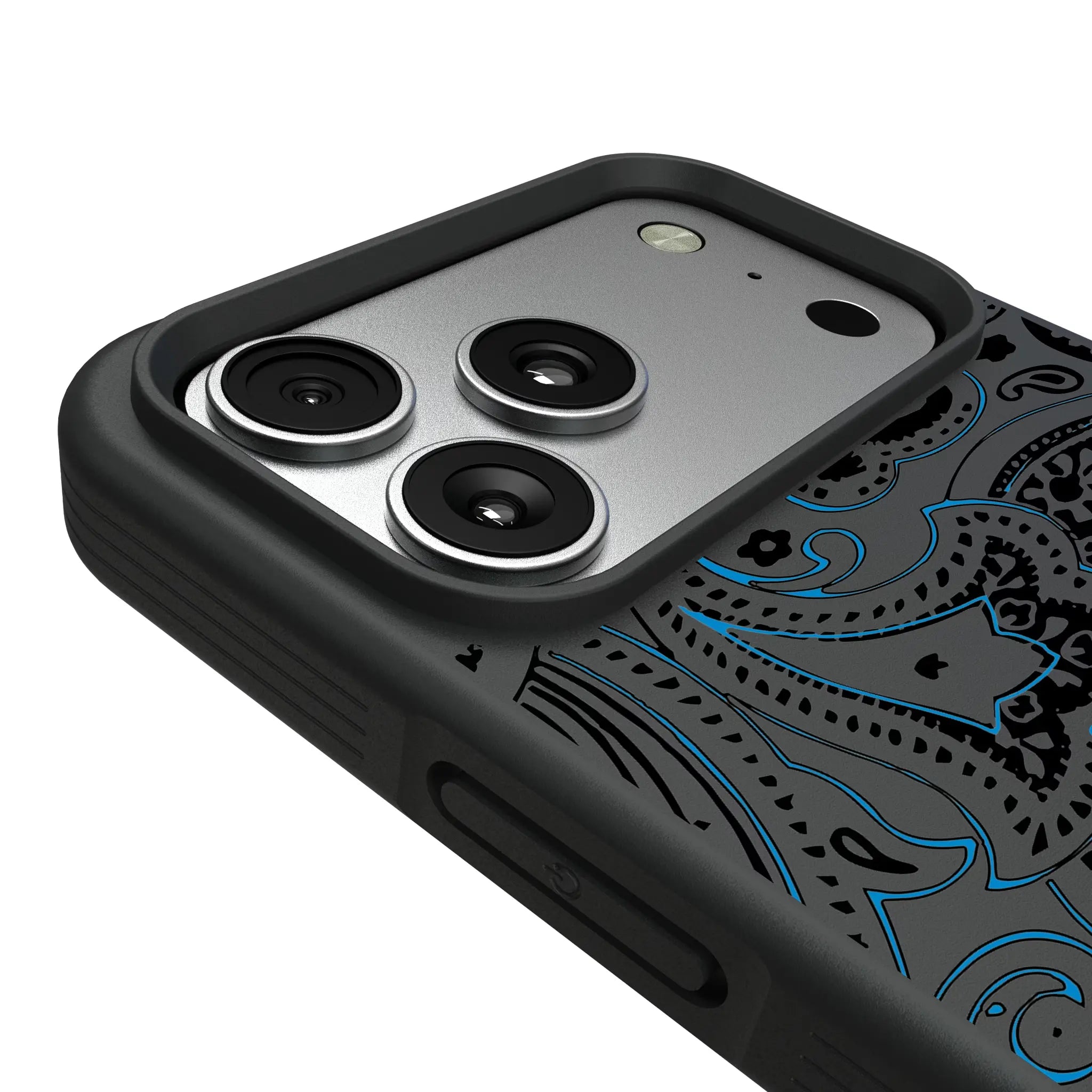 Carolina Panthers Paisley iPhone Bump Phone Case for Apple iPhone - Detail#Device_iPhone 17 Pro Max