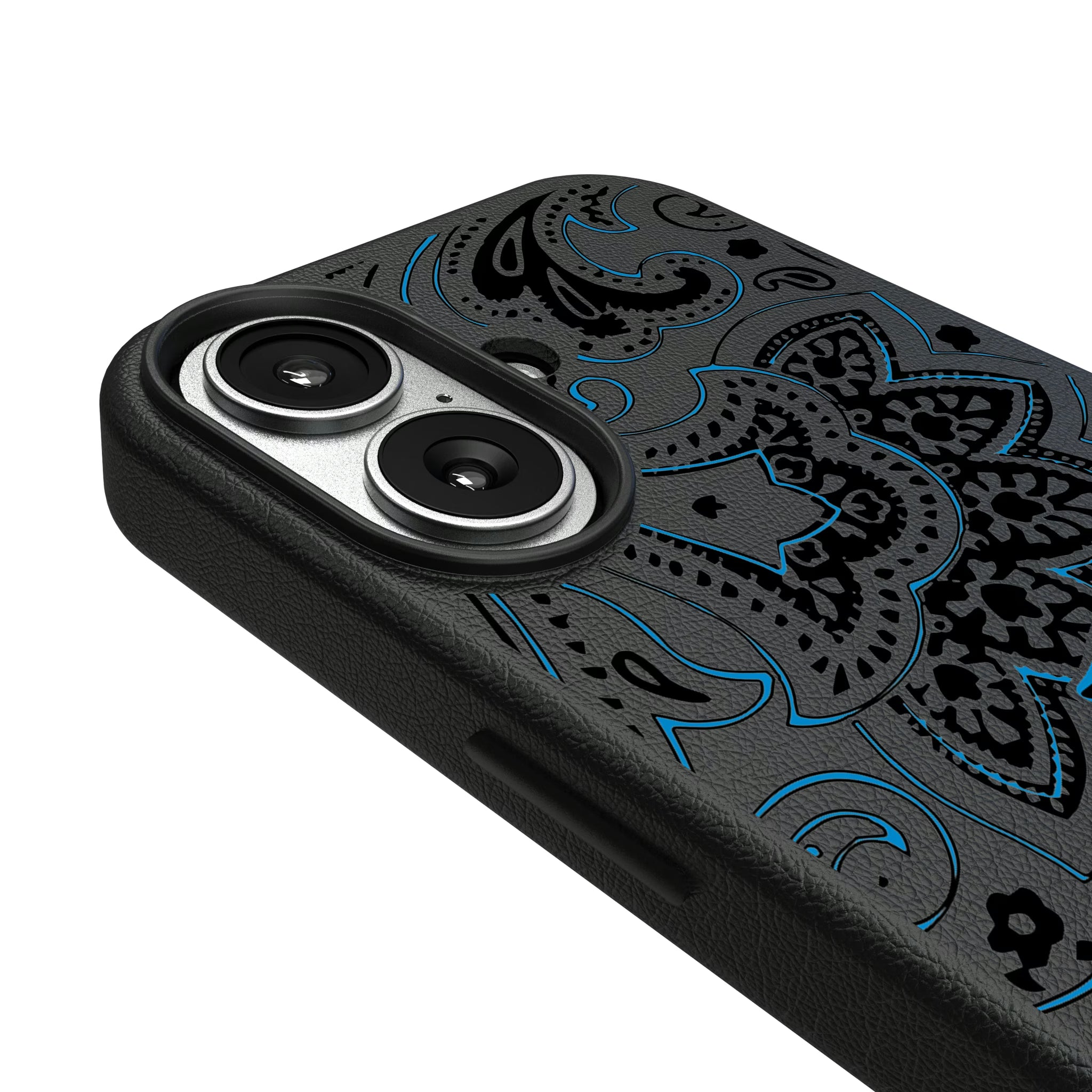 Carolina Panthers Paisley iPhone MagSafe Compatible Phone Case for Apple iPhone - Detail#Device_iPhone 17