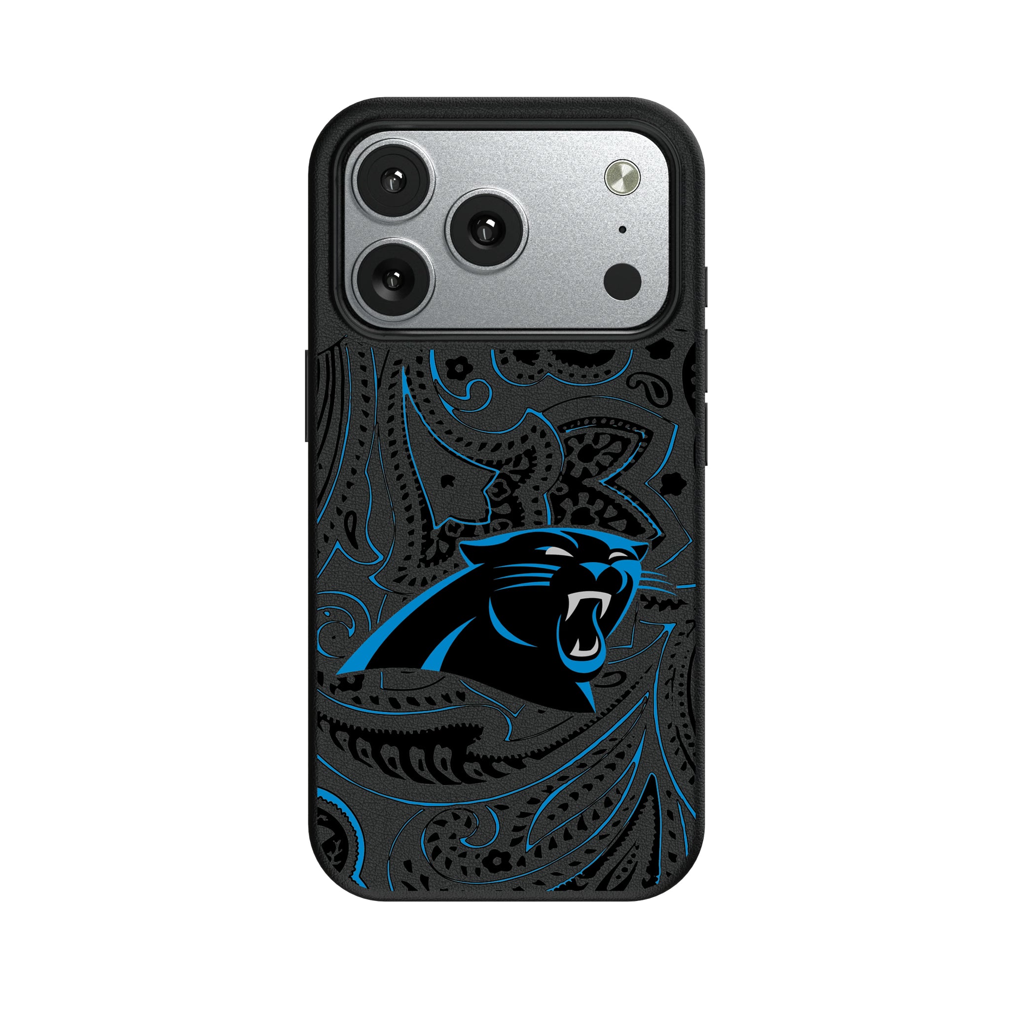 Carolina Panthers Paisley iPhone MagSafe Compatible Phone Case for Apple iPhone#Device_iPhone 17 Pro