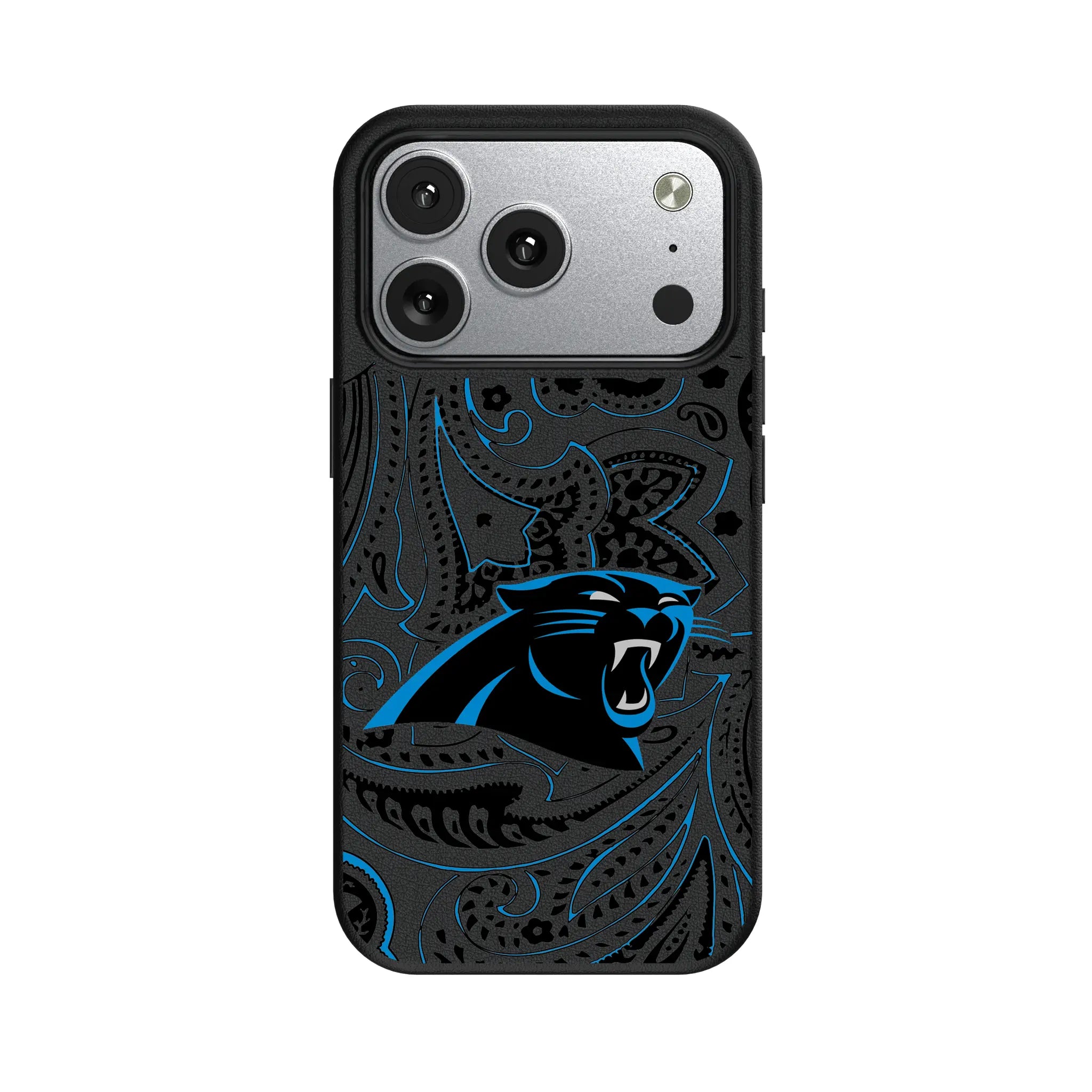 Carolina Panthers Paisley iPhone MagSafe Compatible Phone Case for Apple iPhone#Device_iPhone 17 Pro